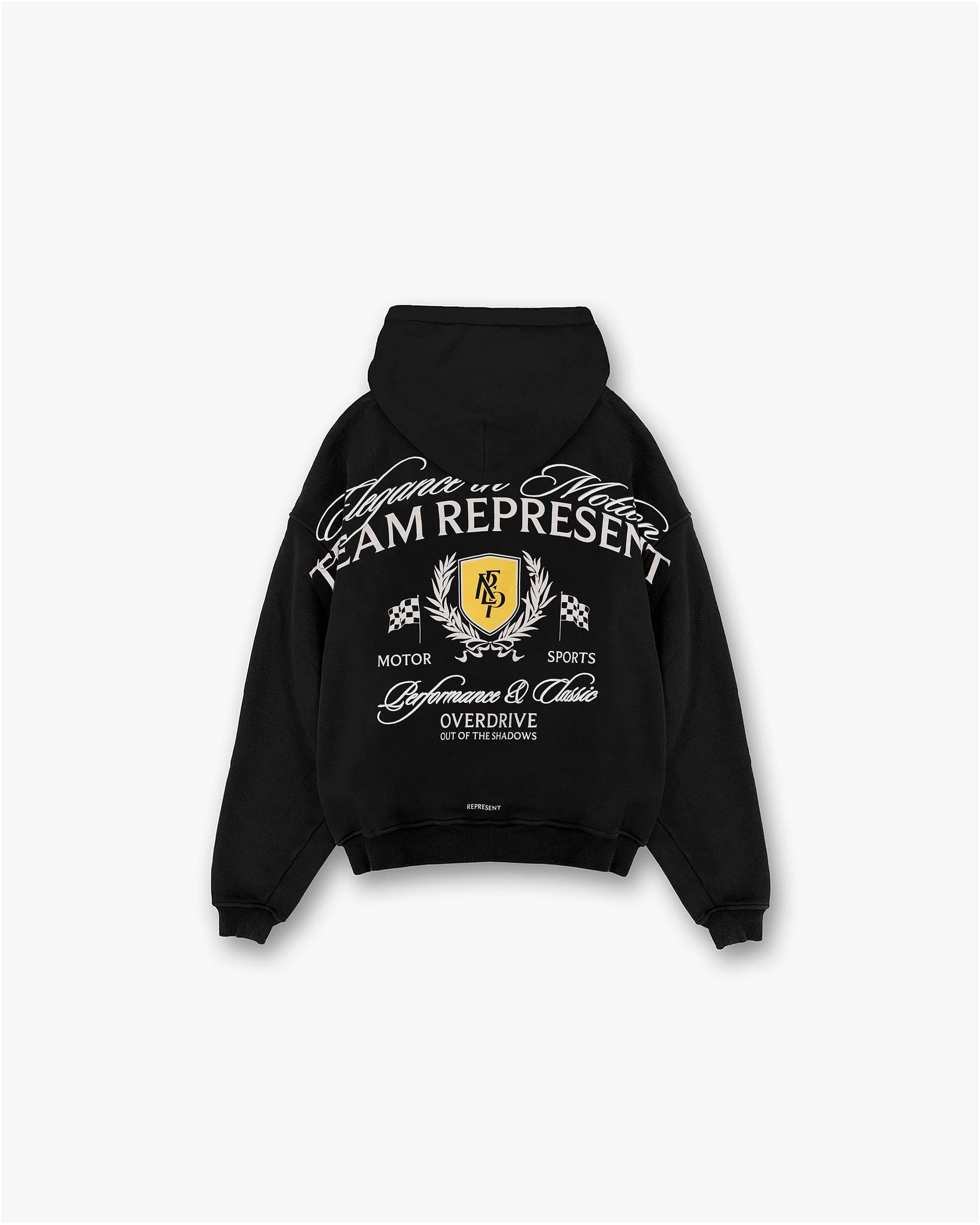 Represent Crest Hoodie Vintage Black