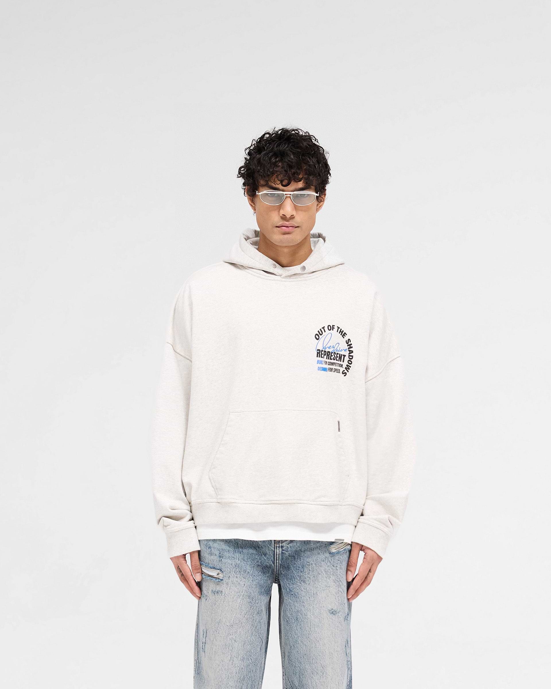 Represent Out Of The Shadows Hoodie Cream Marl