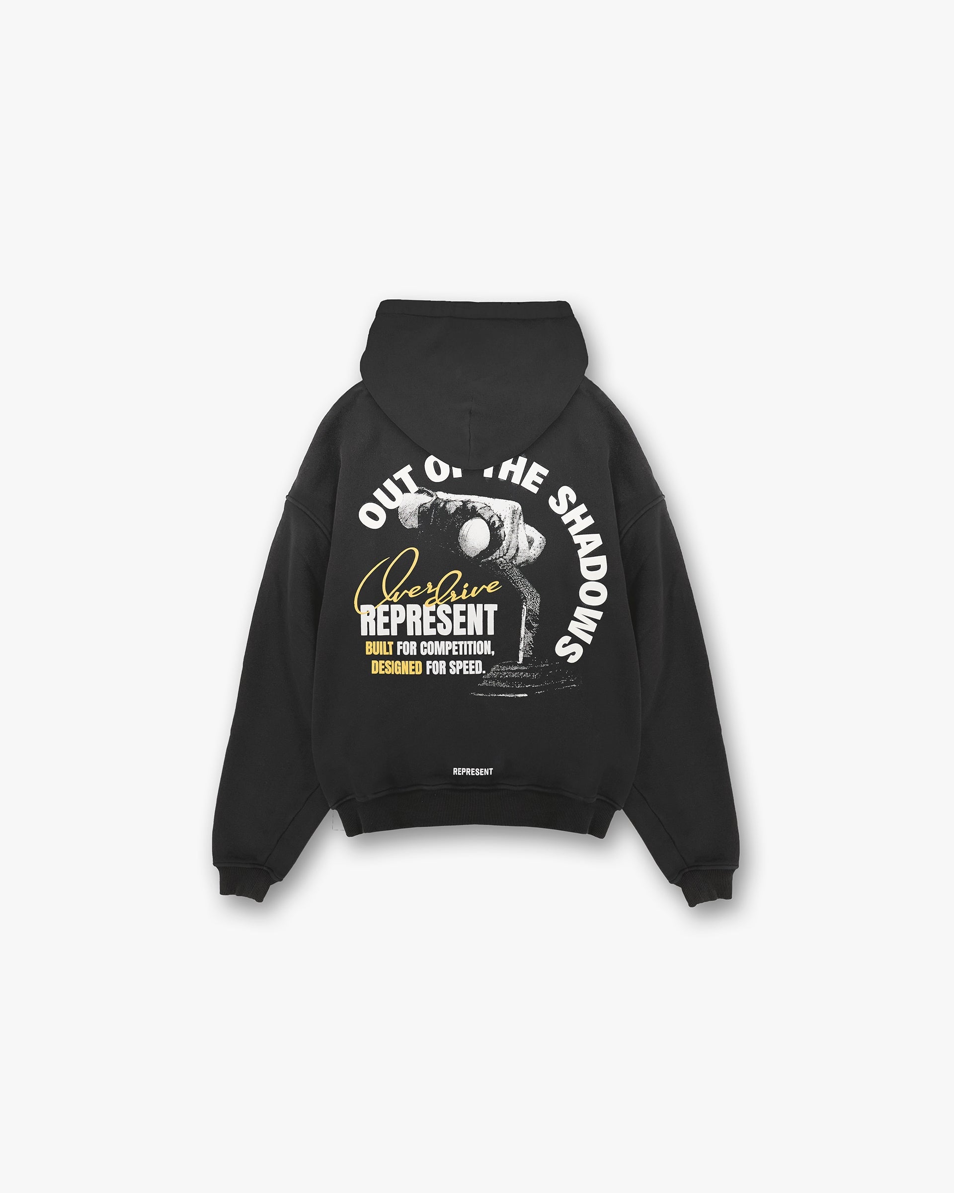Represent Out Of The Shadows Hoodie Stained Black
