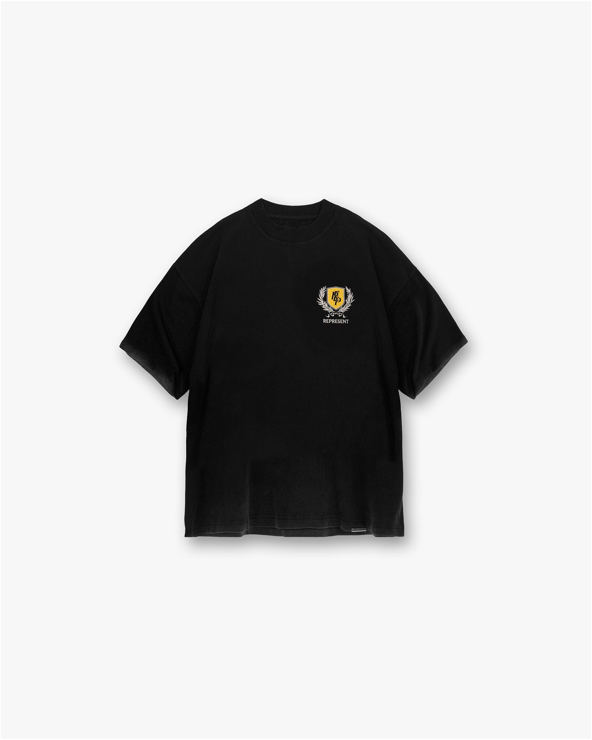 Represent Crest T-Shirt Vintage Black