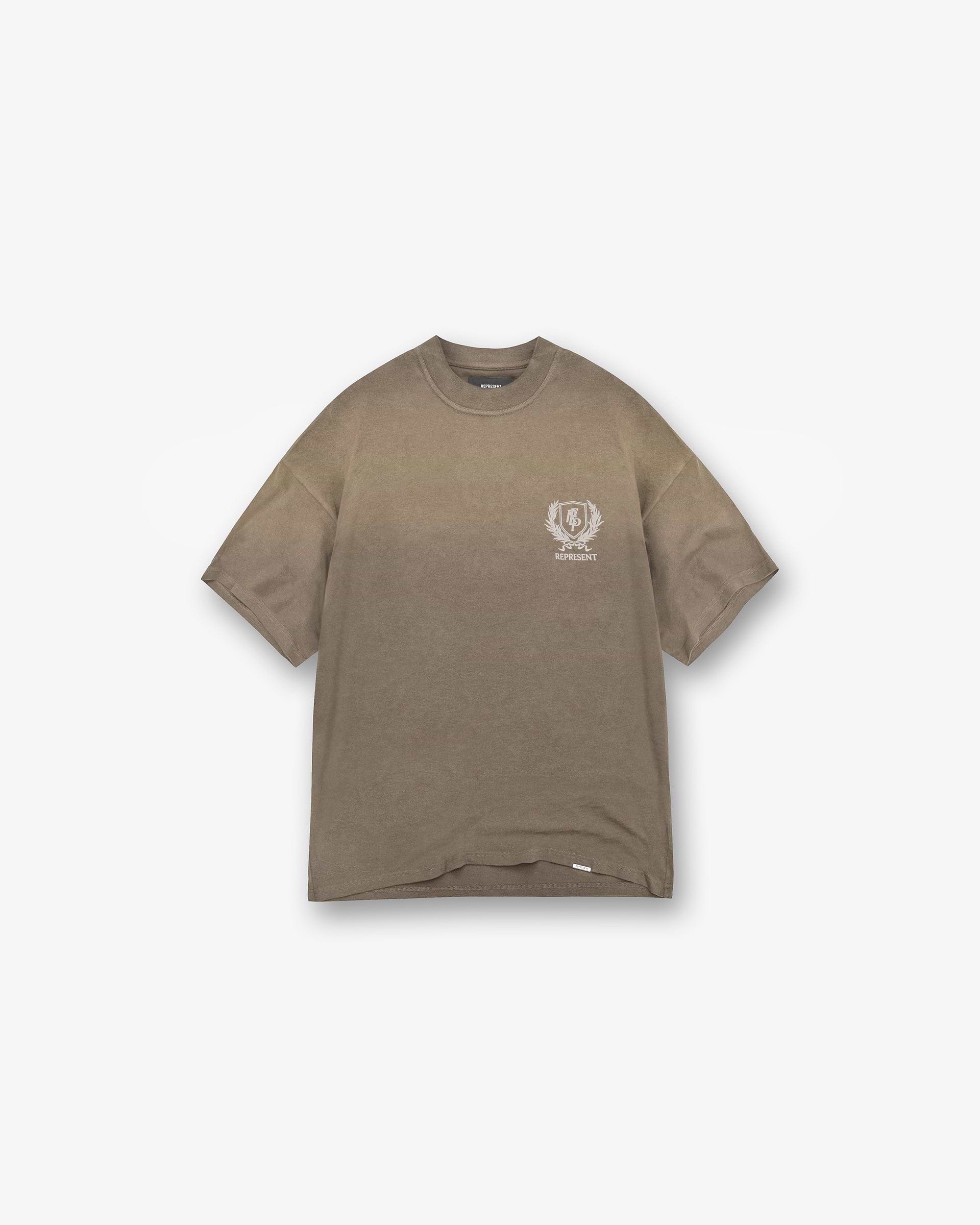 Represent Crest T-Shirt Dark Taupe