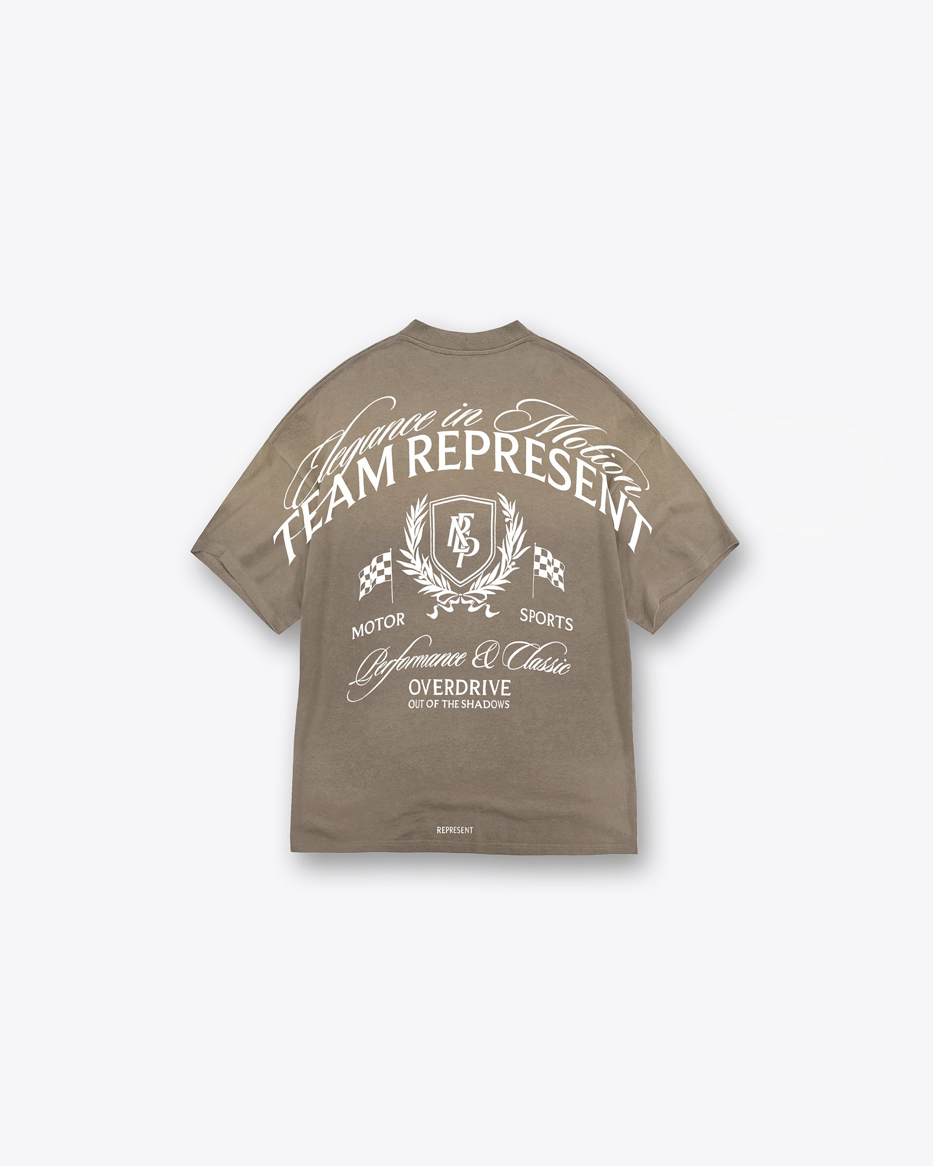 Represent Crest T-Shirt Dark Taupe