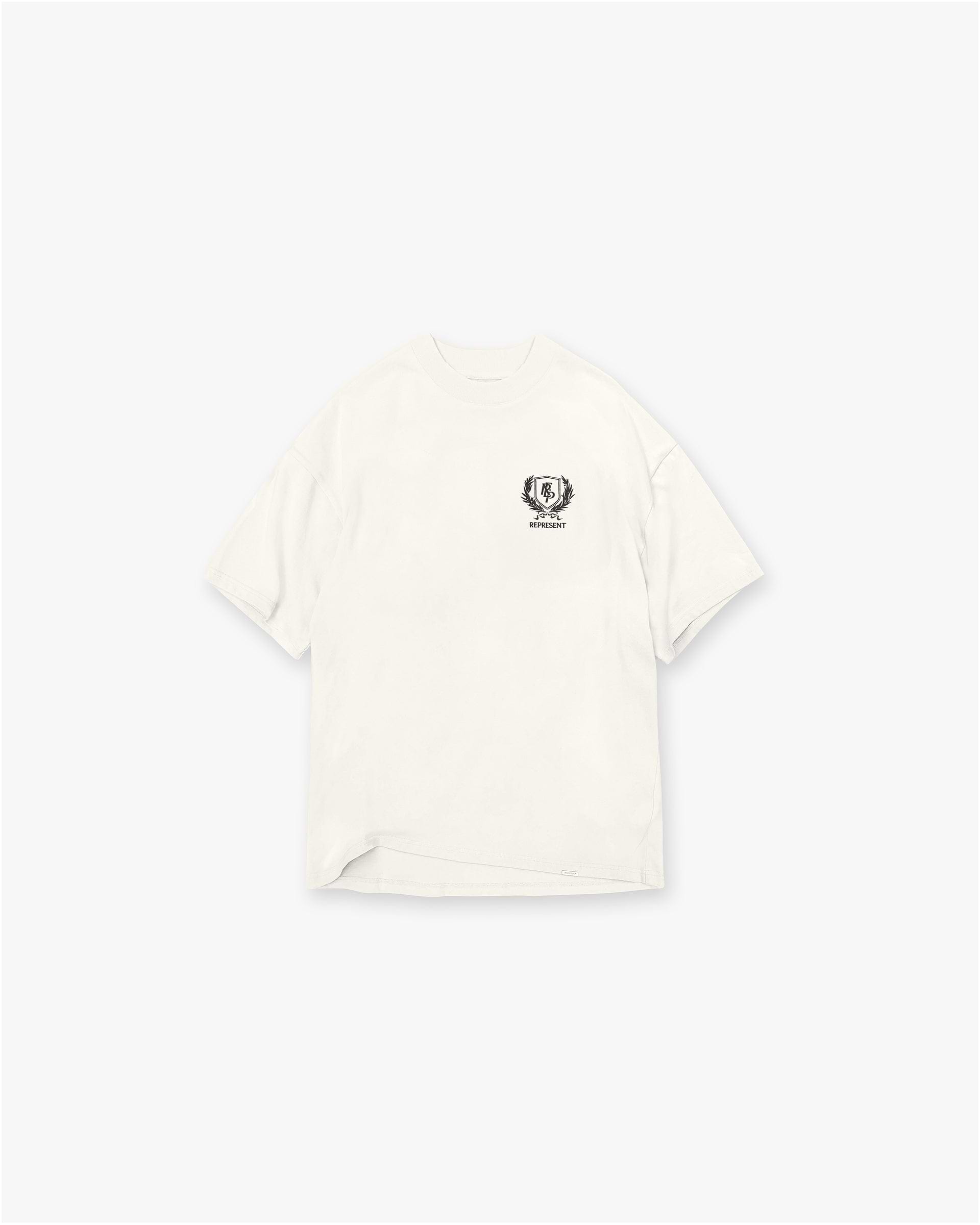 Represent Crest T-Shirt Flat White
