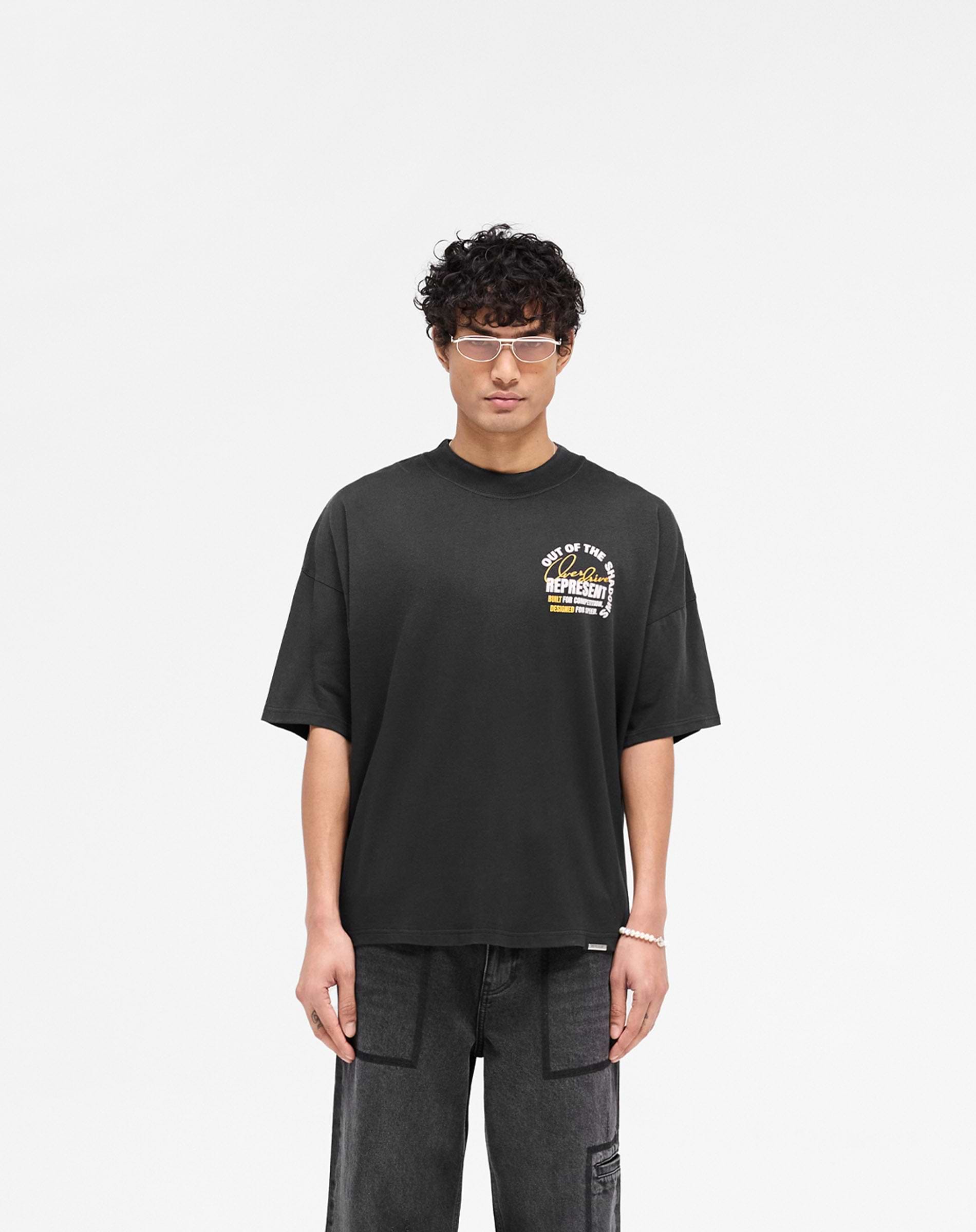 Represent Out Of The Shadows T-Shirt Stained Black