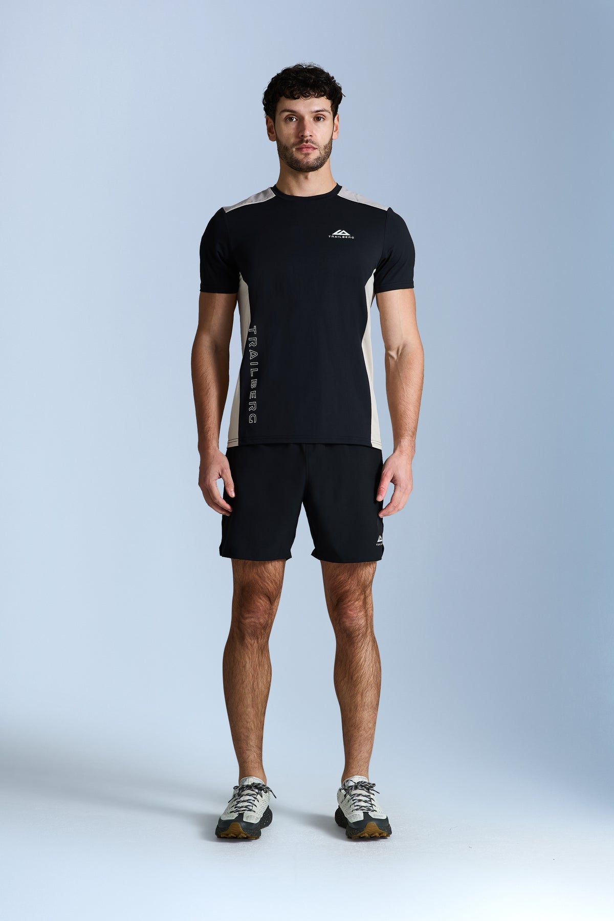 Trailberg AW25 Triathlon Tee - Black/Pale Taupe/Fossil Brown