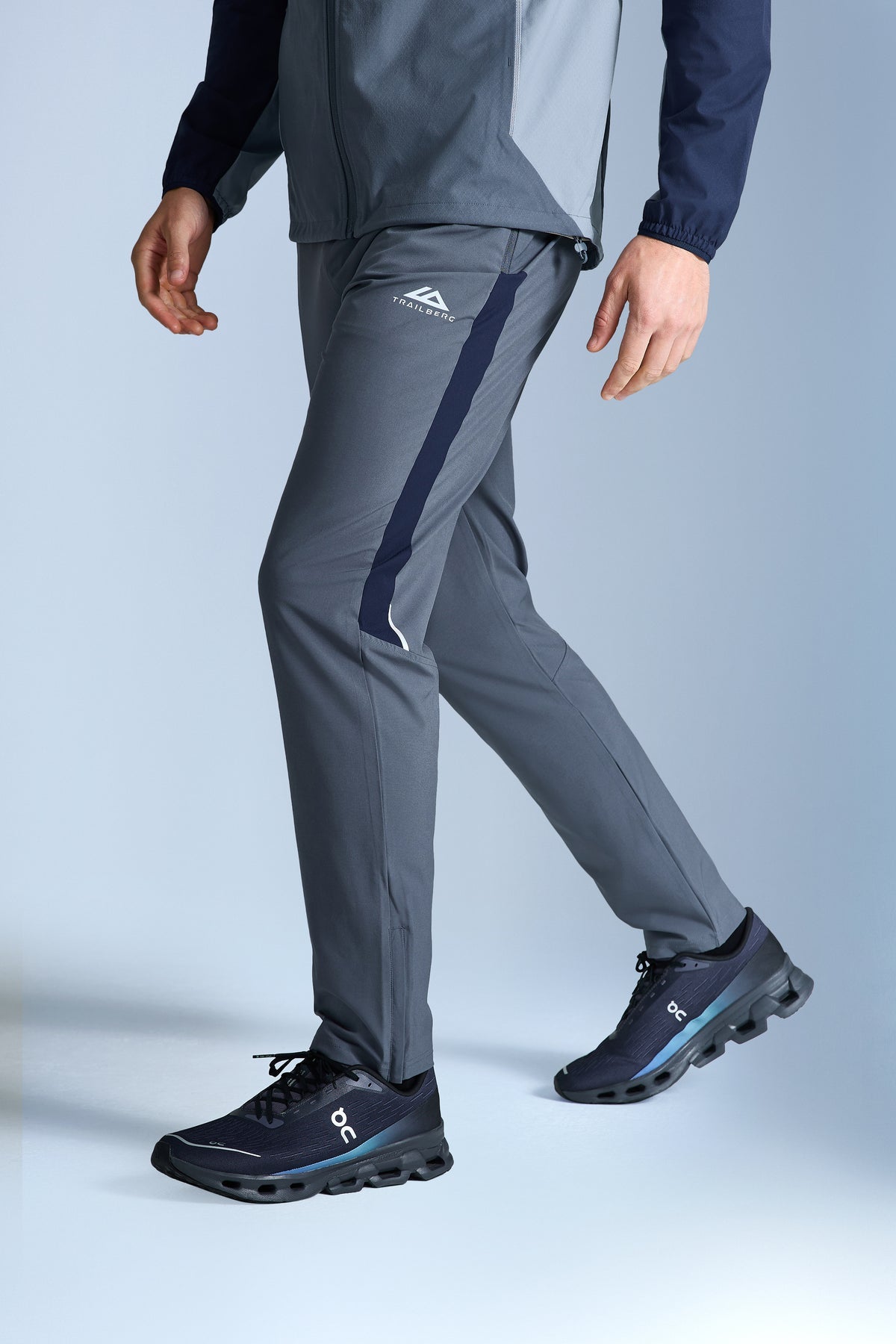 Trailberg AW25 Triathlon Pant - Storm Grey/Navy Blue