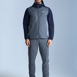 Trailberg AW25 Tracksuit - Storm Grey/Navy Blue