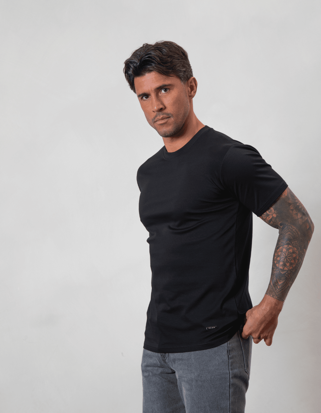 Bélier Black Mercerised T-Shirt