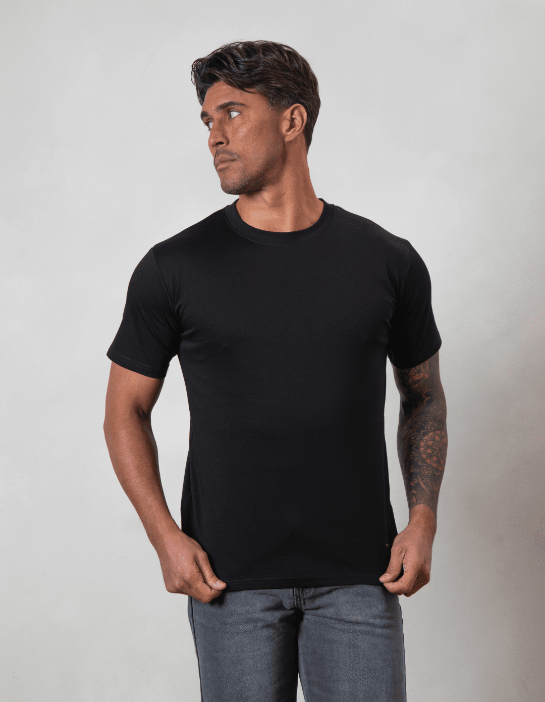 Bélier Black Mercerised T-Shirt