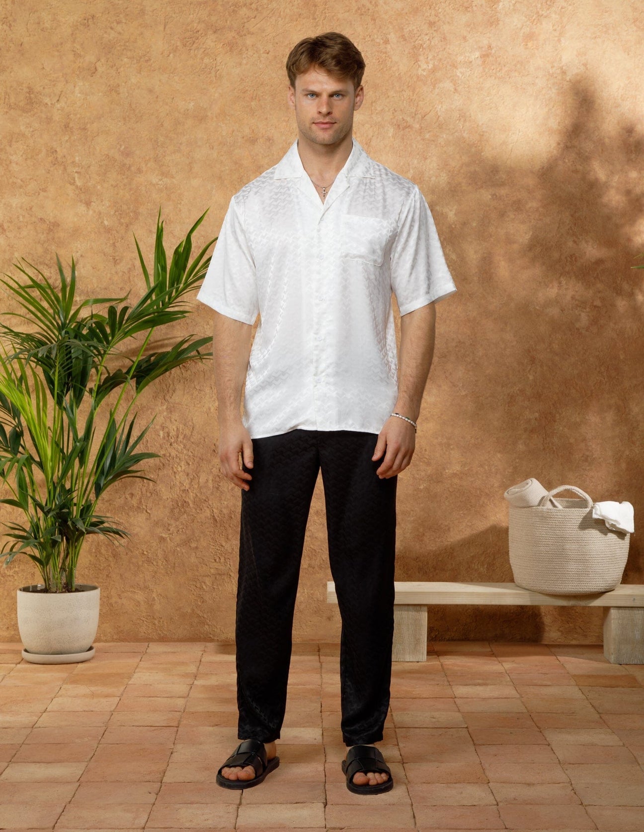 Bélier White Jacquard Illusion S/S Shirt