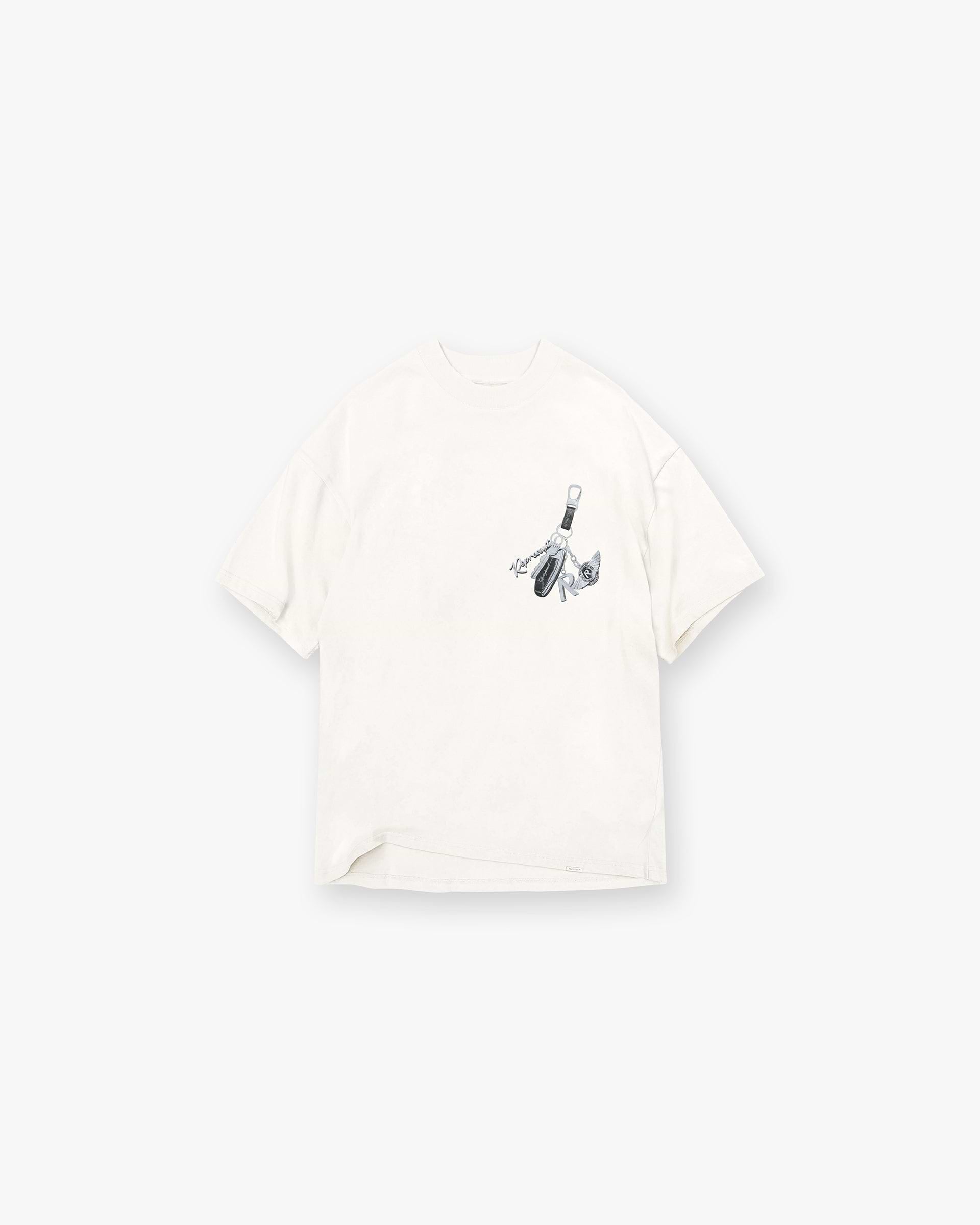 Represent Keys to the Club Flat White T-Shirt