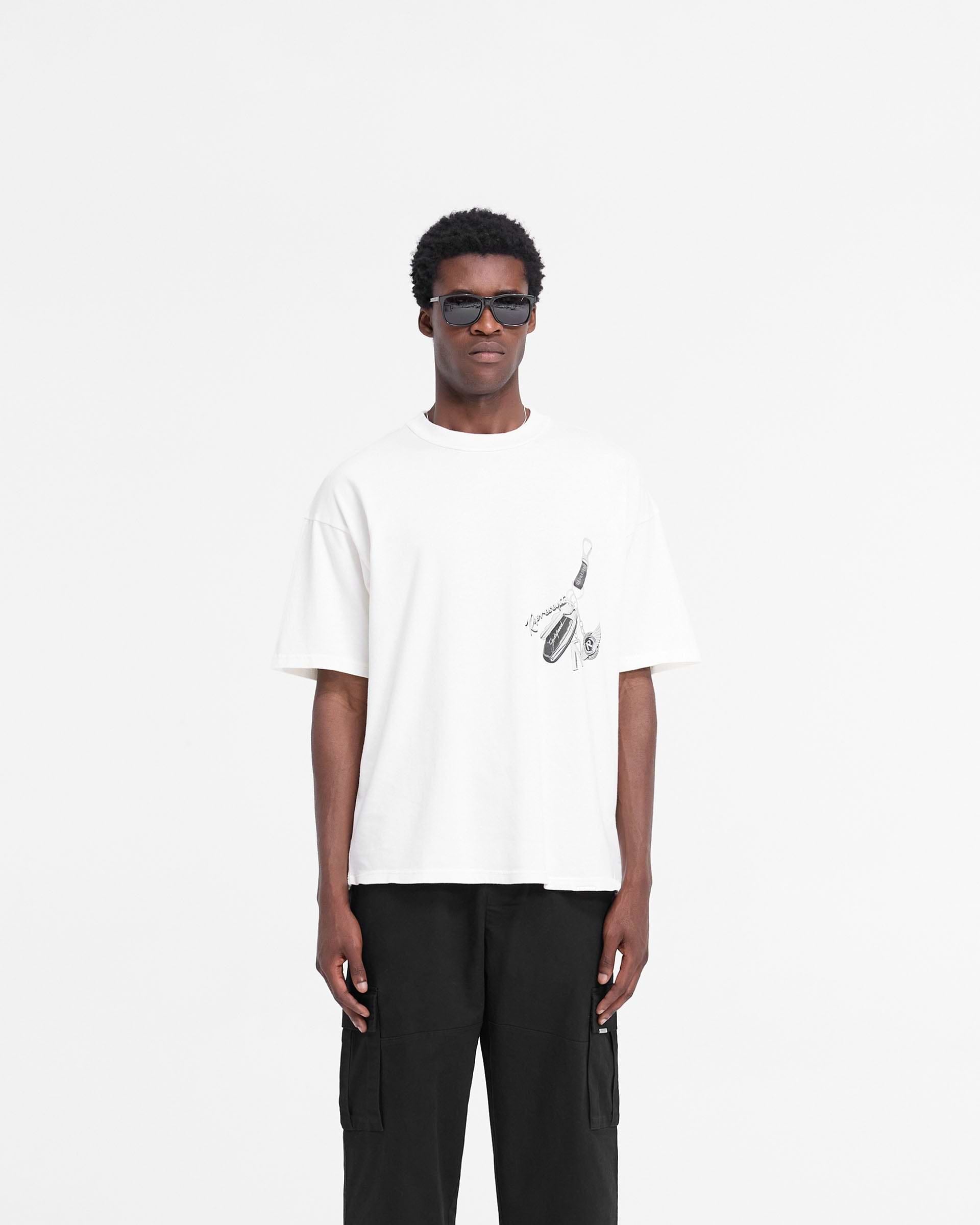 Represent Keys to the Club Flat White T-Shirt