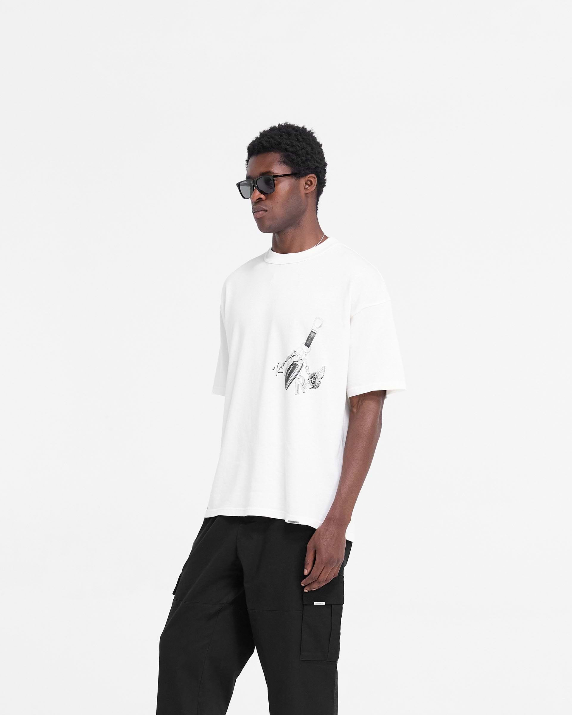 Represent Keys to the Club Flat White T-Shirt