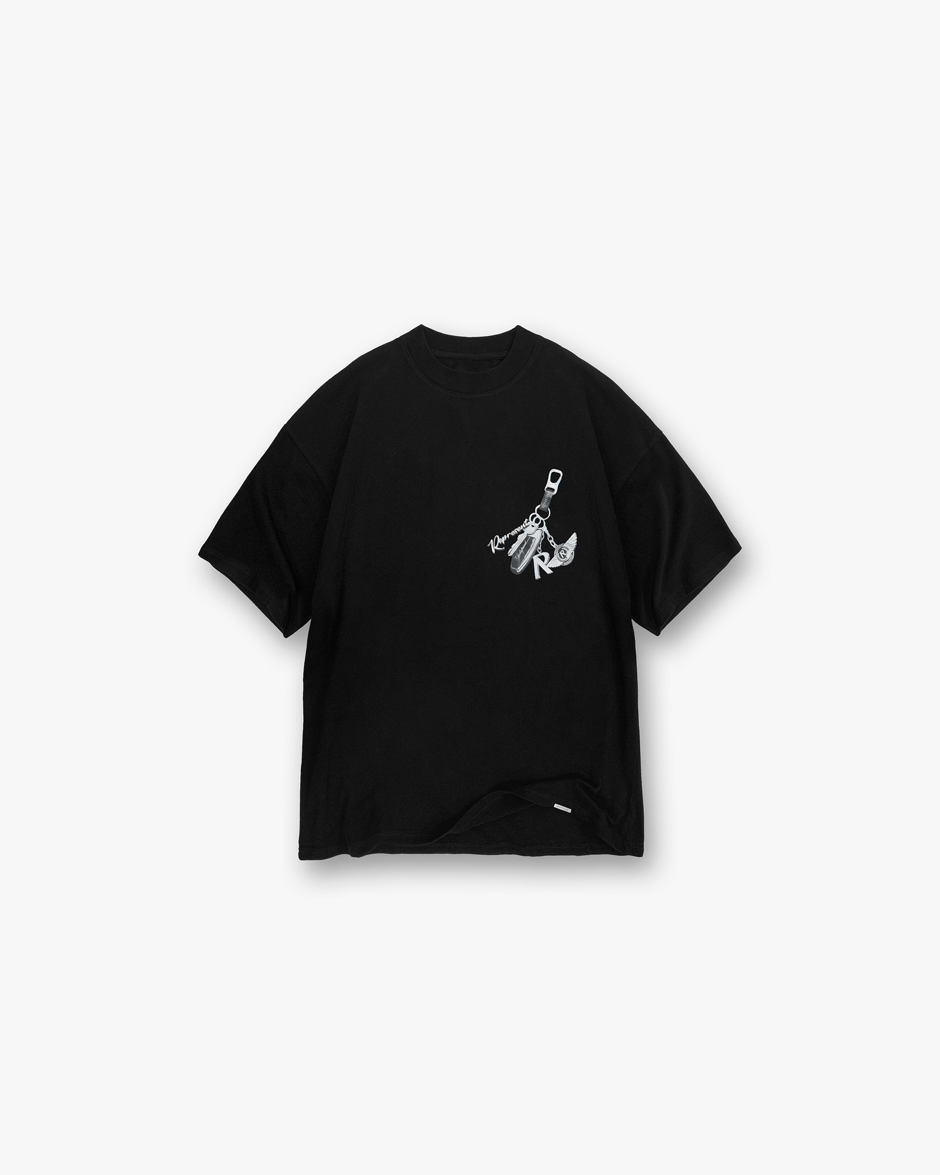 Represent Keys to the Club Jet Black T-Shirt