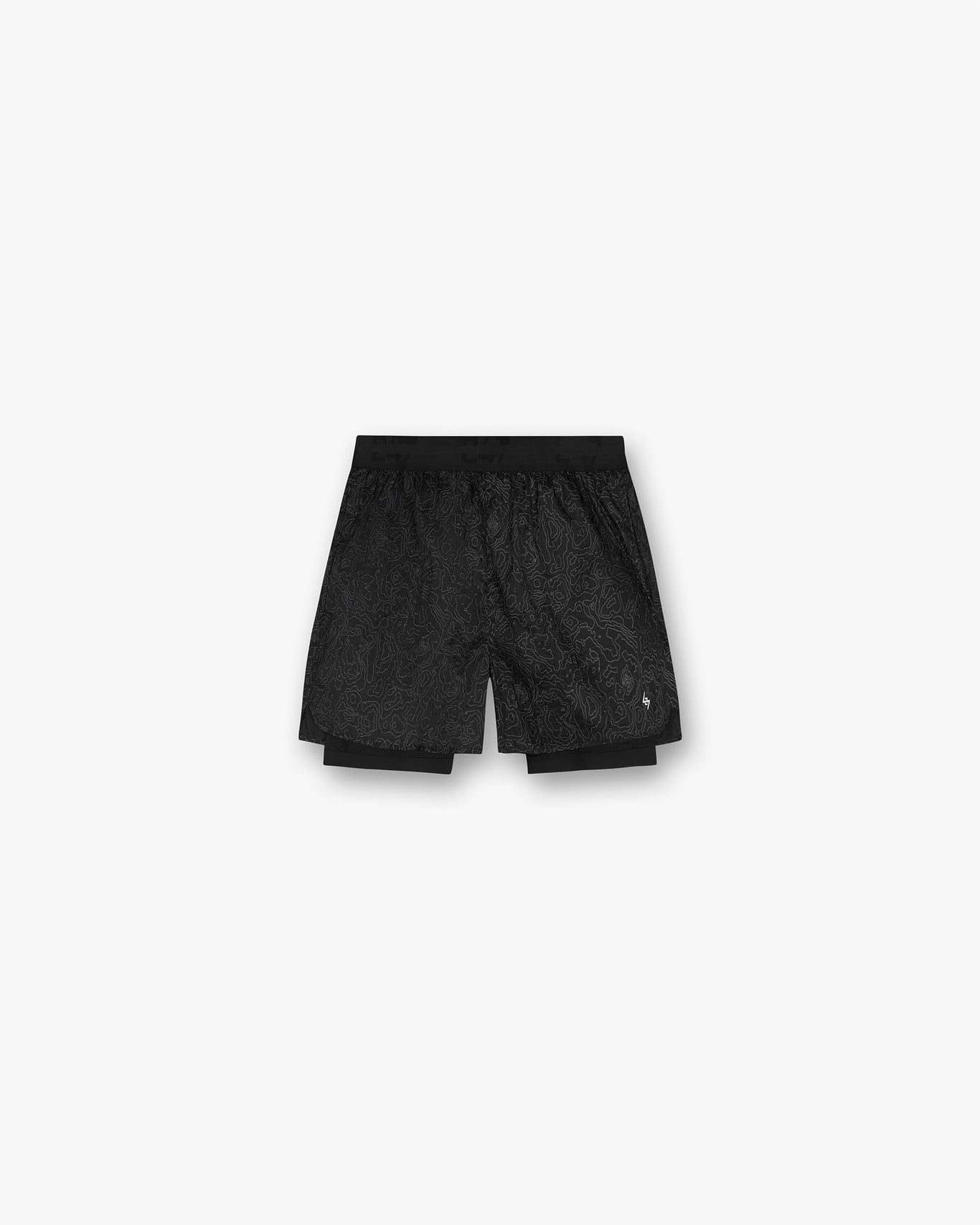 Represent 247 Contour 2-In-1 Run Shorts - Black