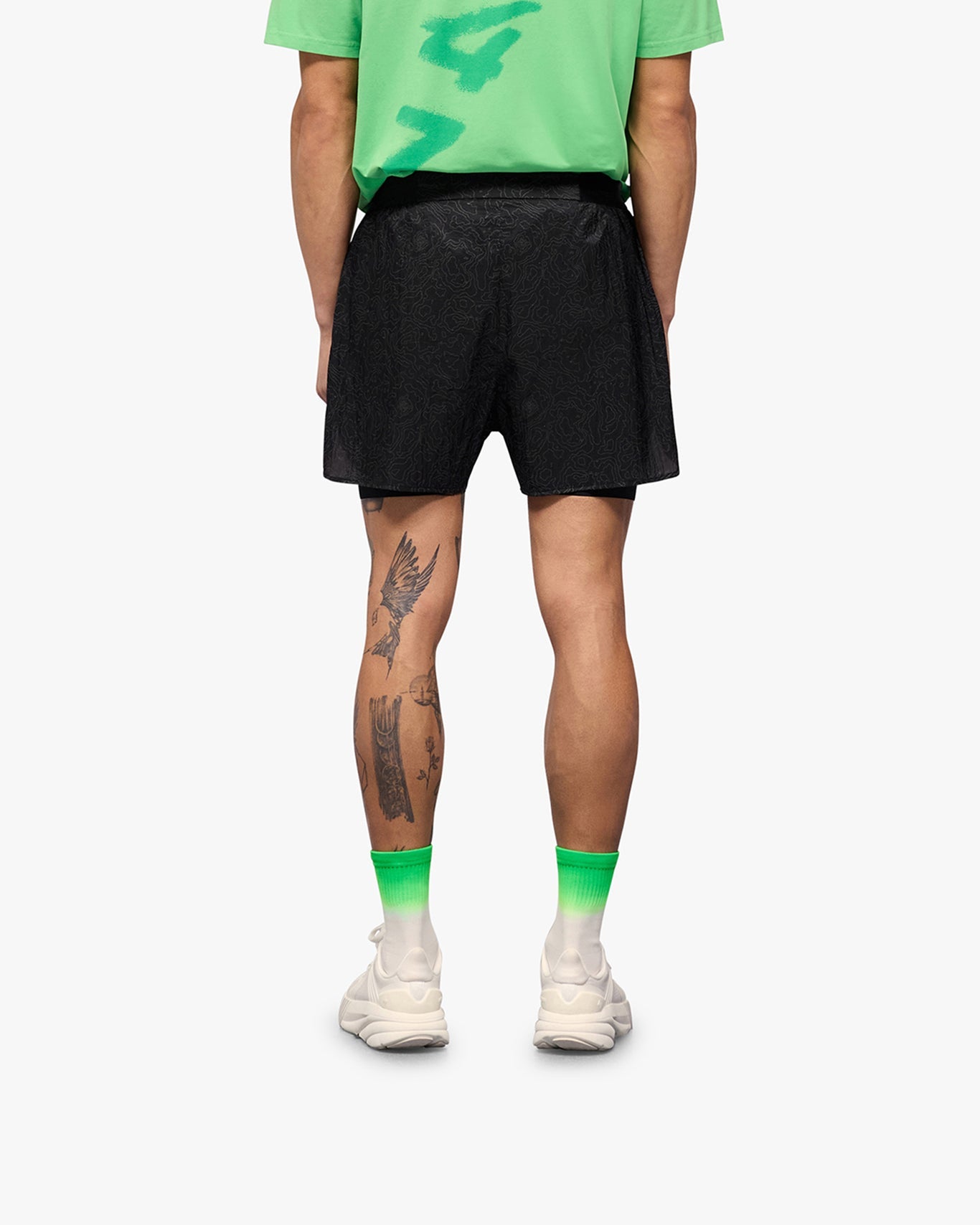 Represent 247 Contour 2-In-1 Run Shorts - Black
