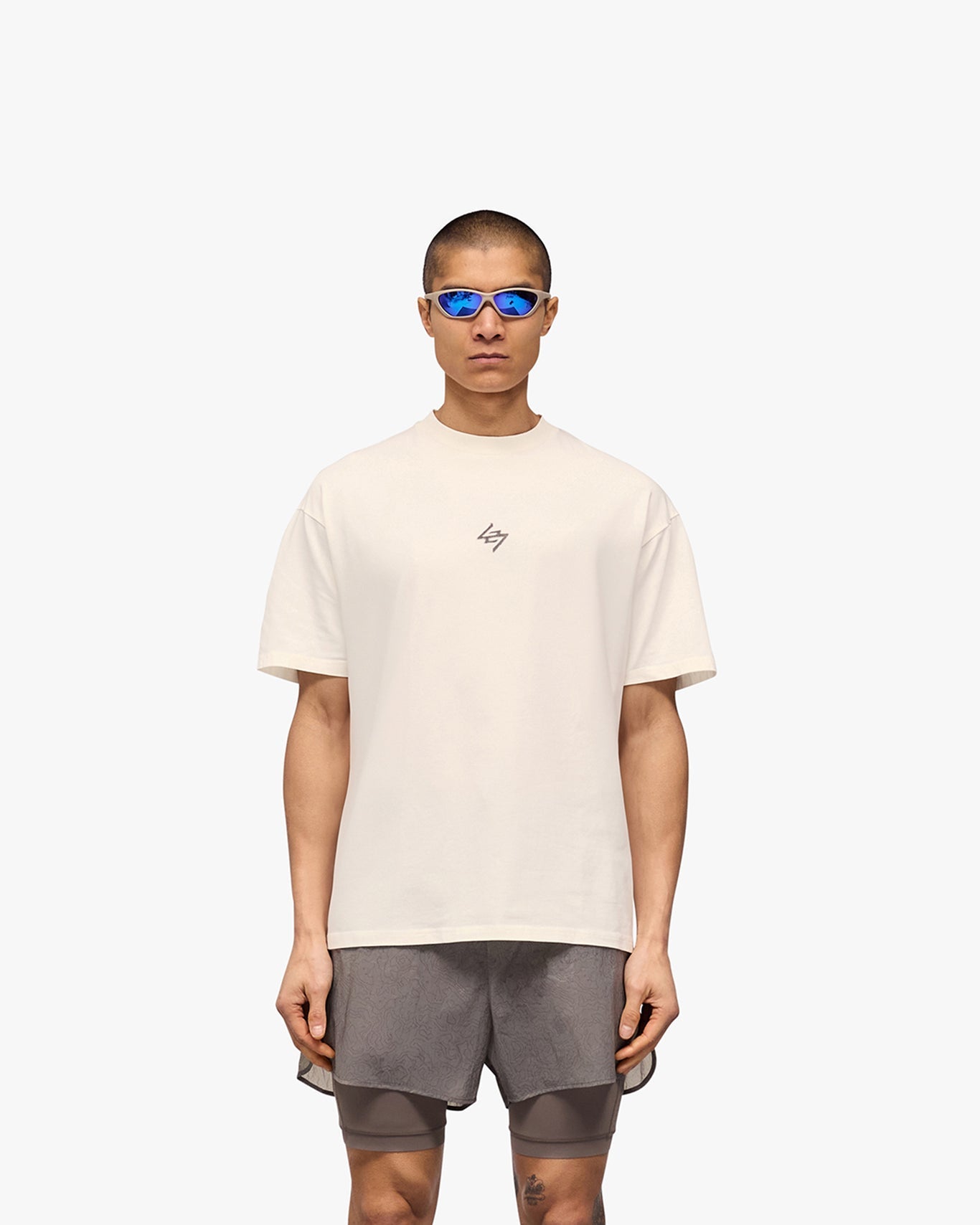 Represent 247 Motion Oversized T-Shirt - Flat White