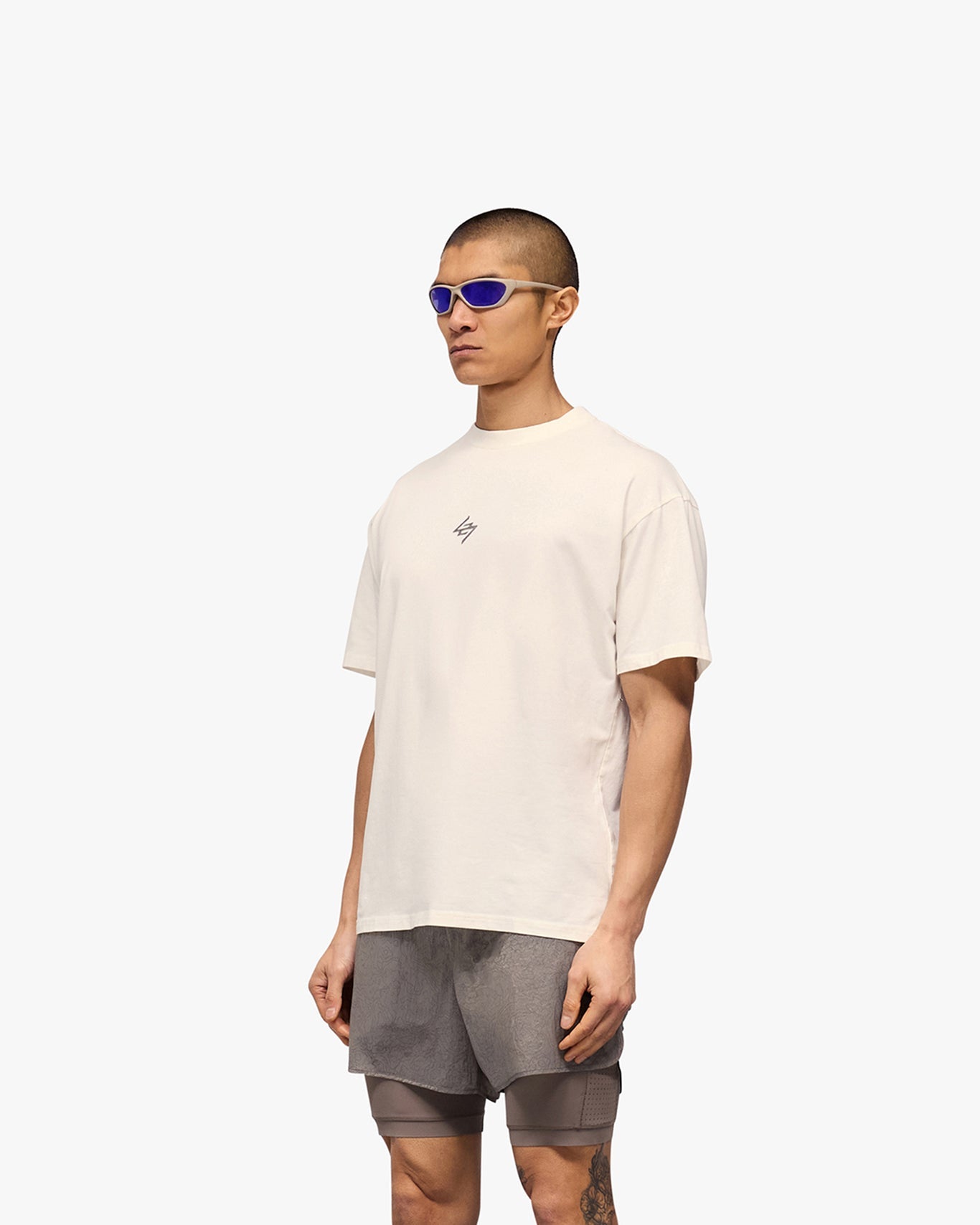 Represent 247 Motion Oversized T-Shirt - Flat White