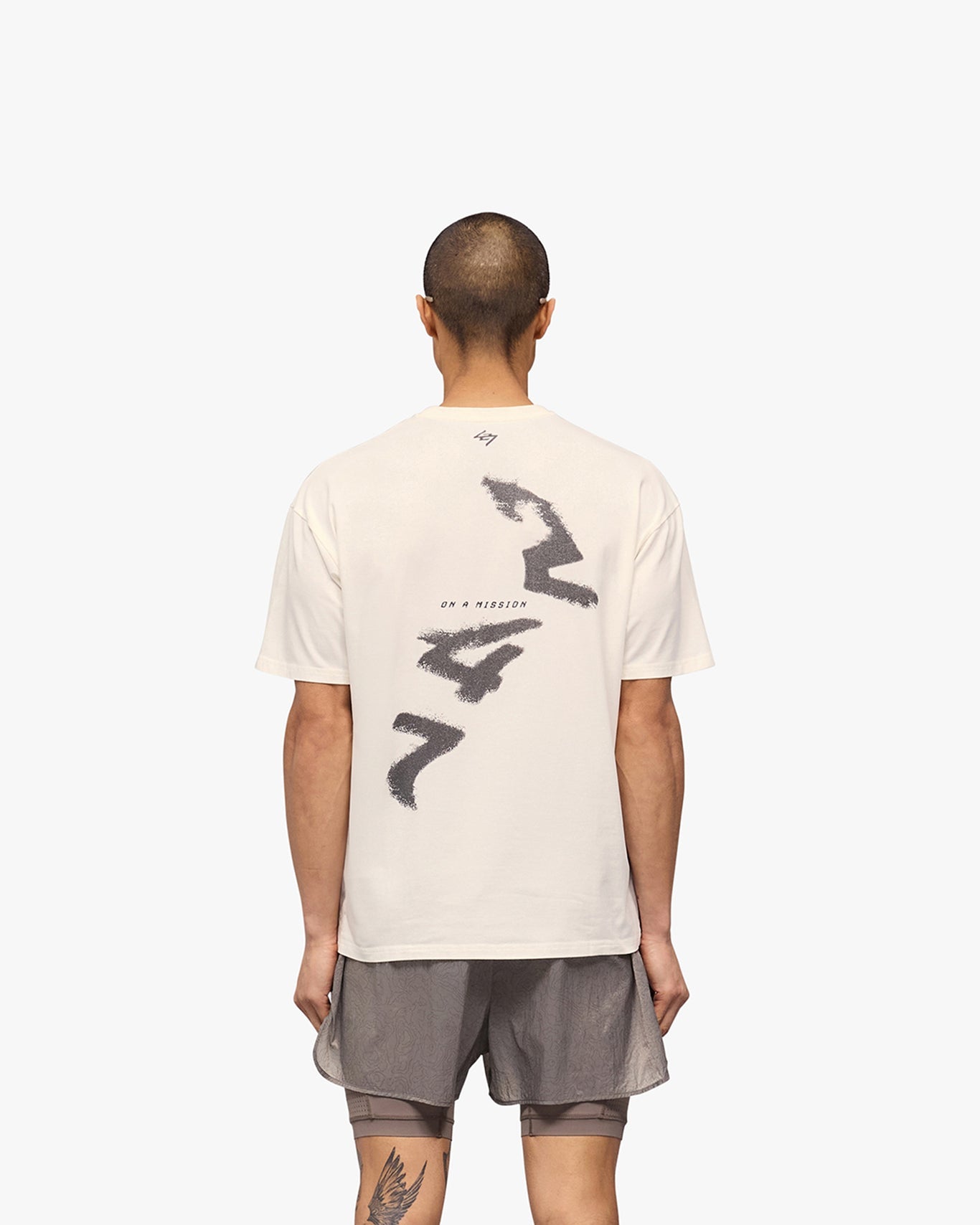 Represent 247 Motion Oversized T-Shirt - Flat White