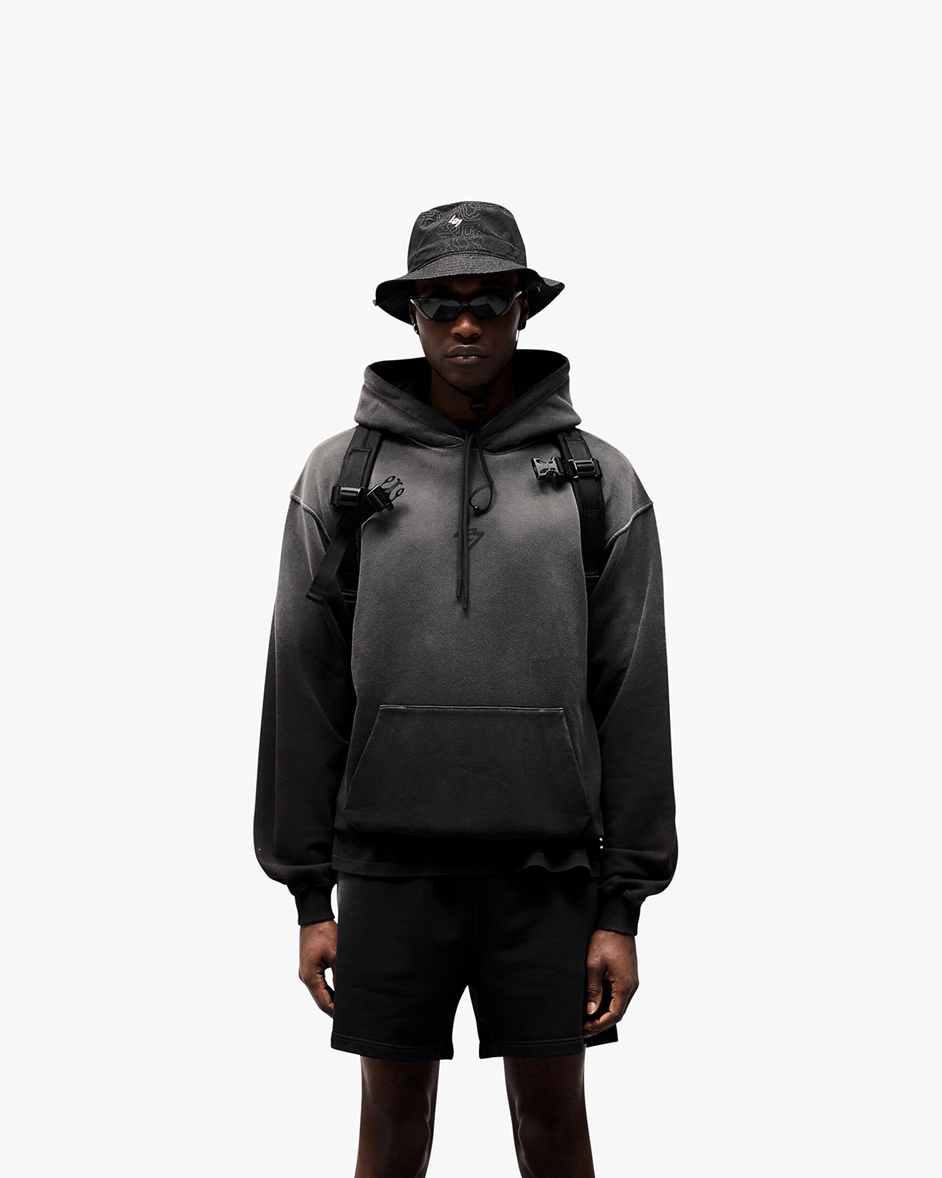 Represent 247 Motion Oversized Hoodie - Black
