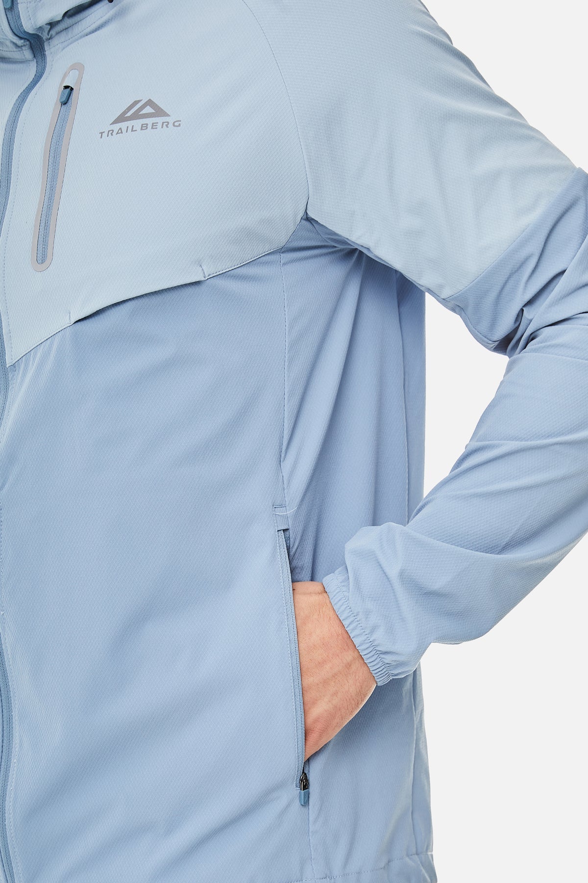 Trailberg Cloud SS25 Hood - Washed Indigo/Frost Blue