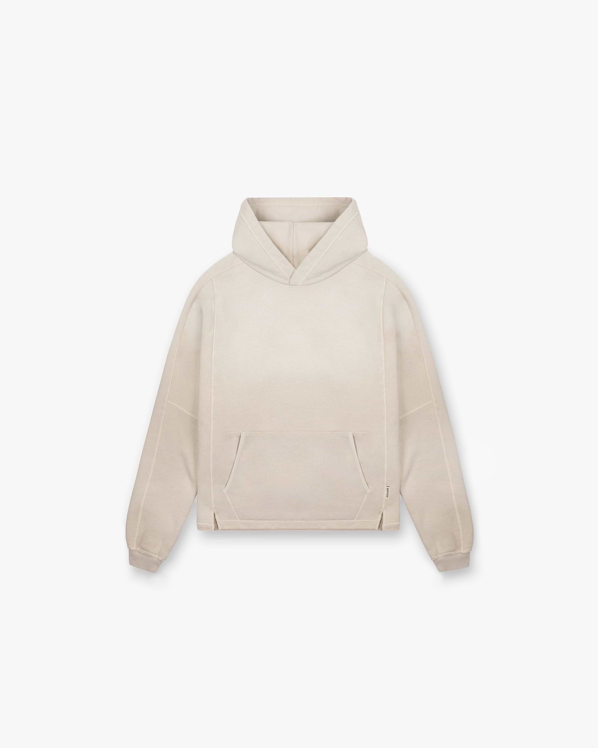 Represent Stepped Hem Hoodie Oat