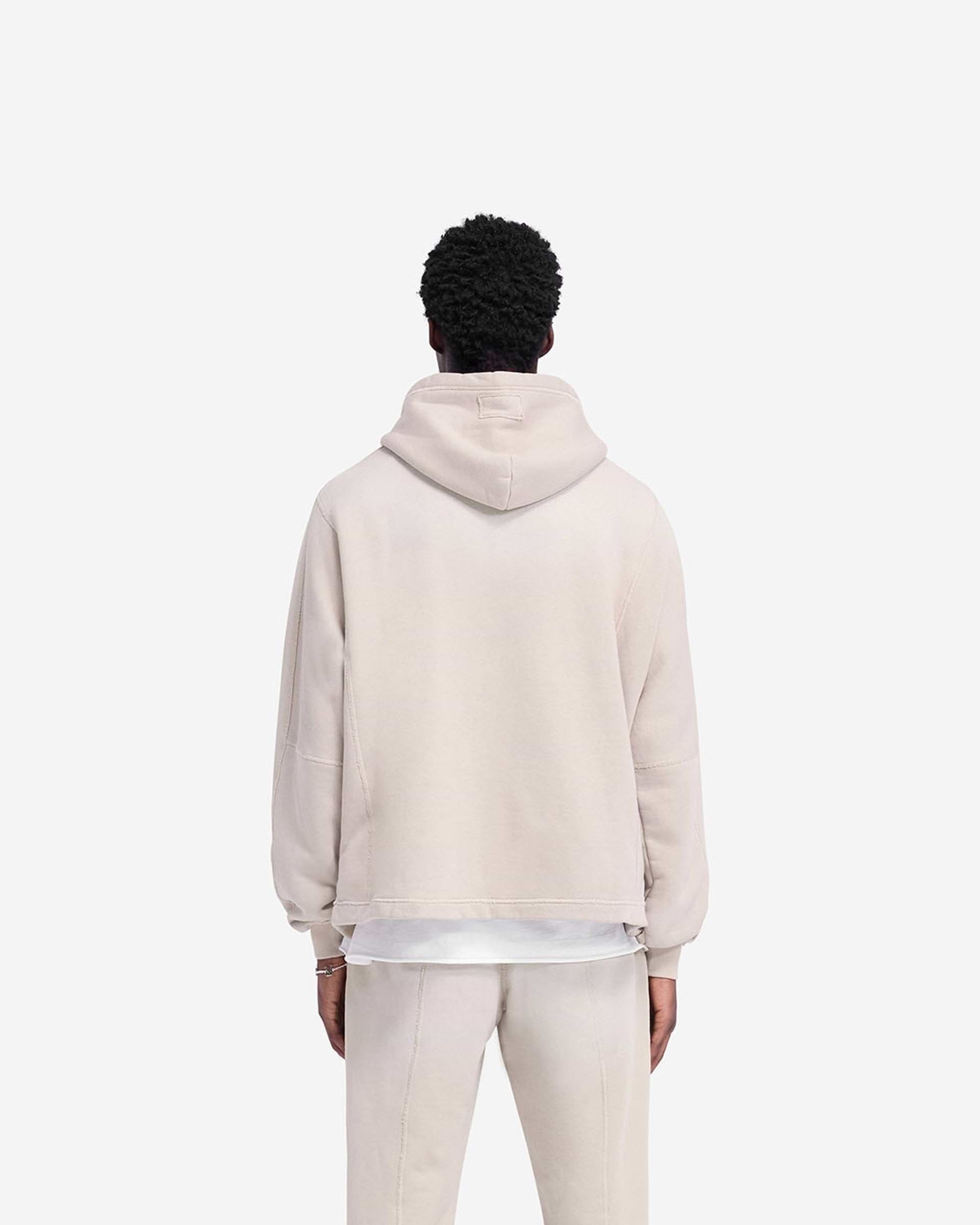 Represent Stepped Hem Hoodie Oat