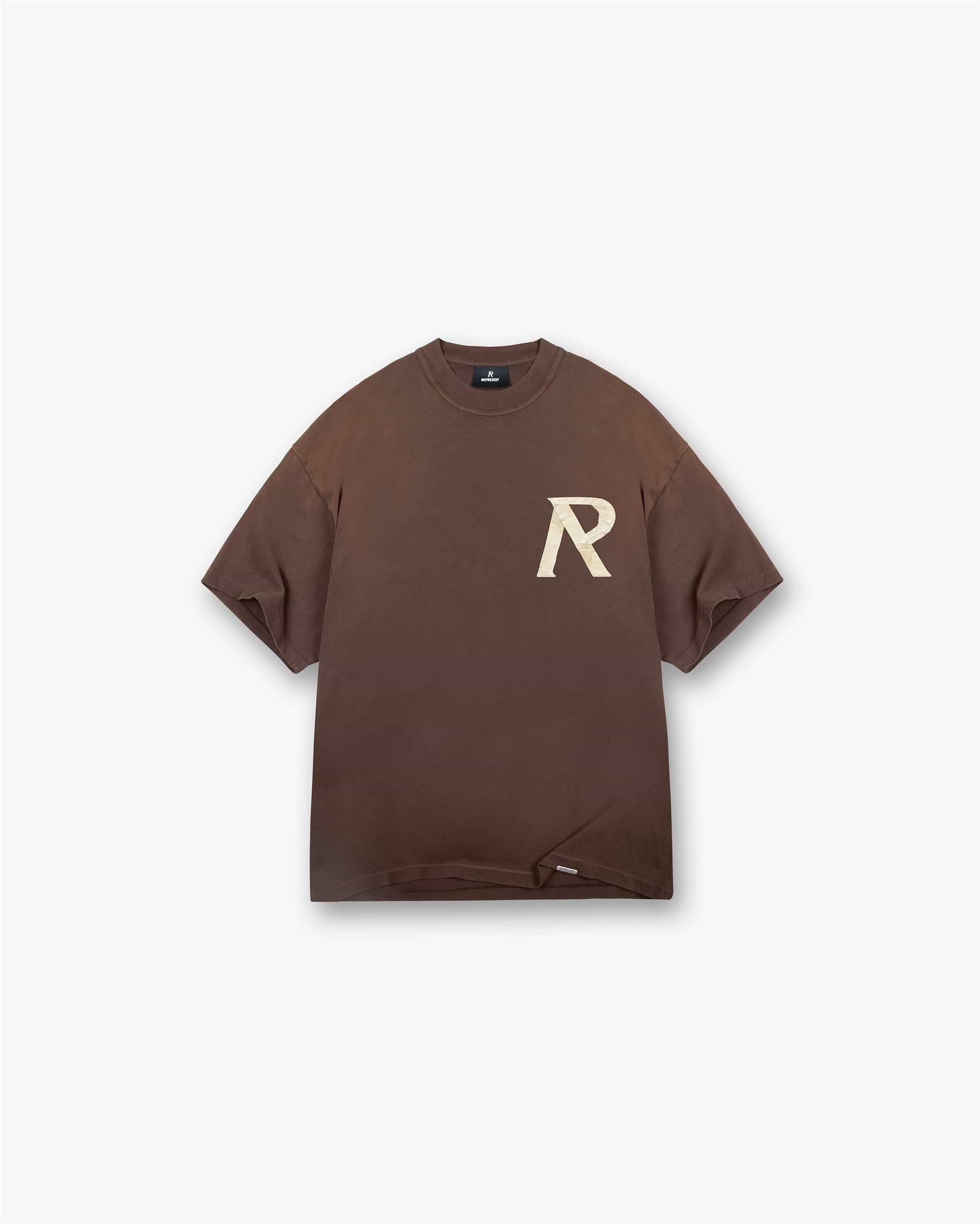 Represent Masking Tape Initial T-Shirt Cedar