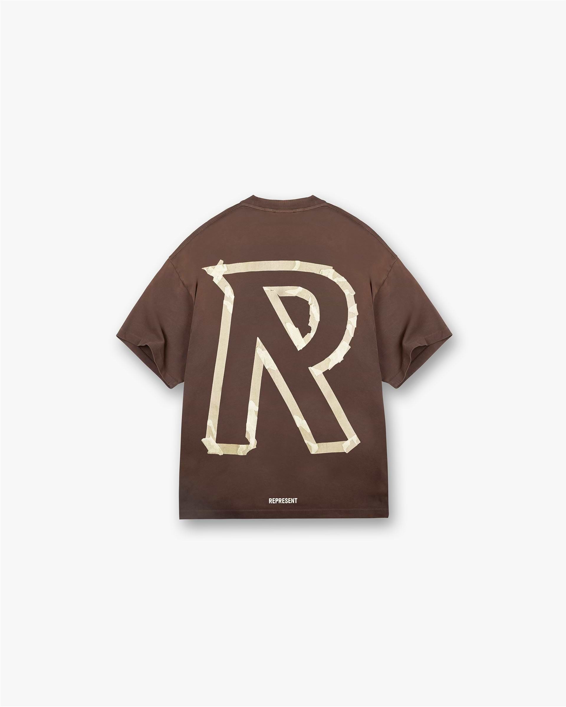 Represent Masking Tape Initial T-Shirt Cedar