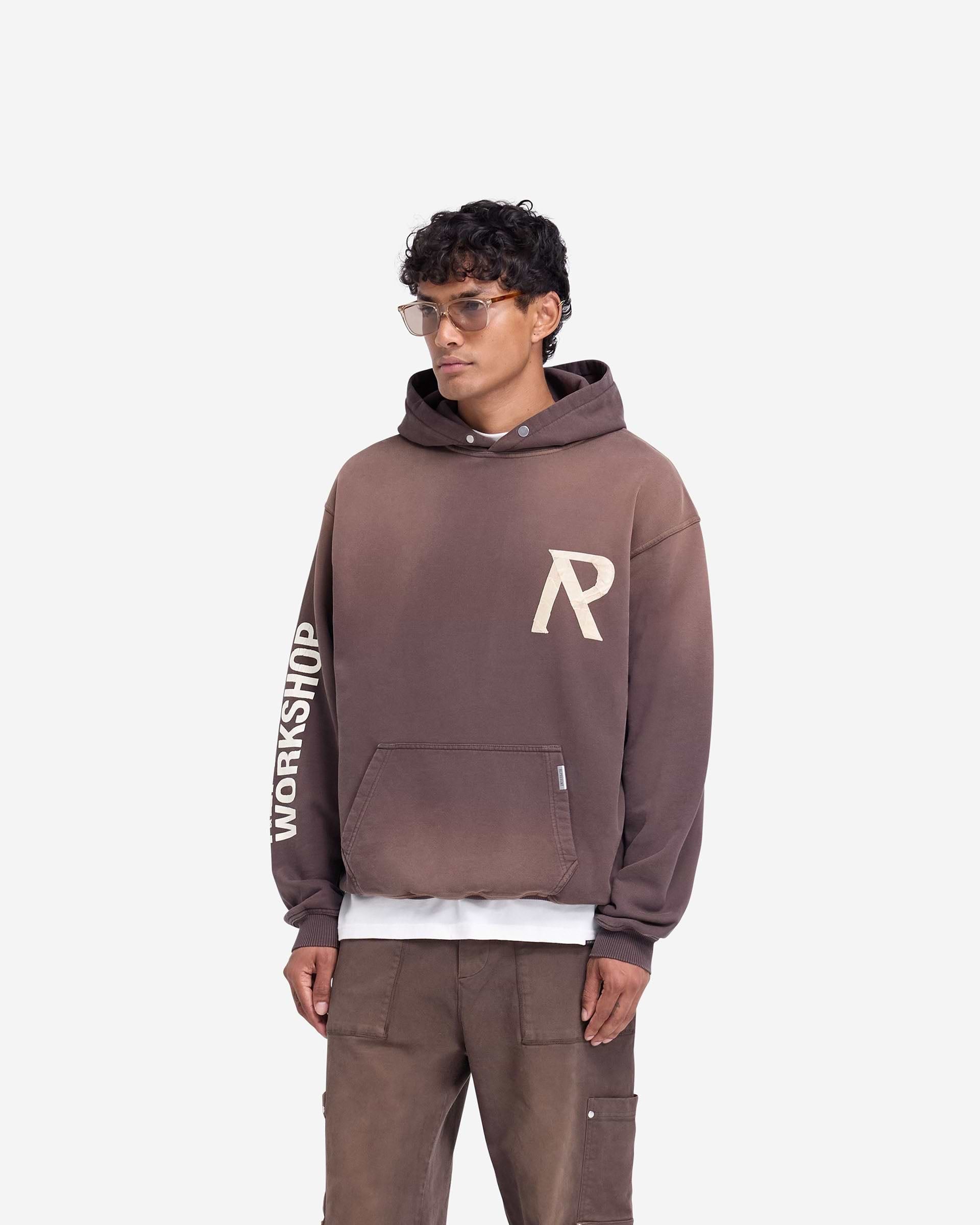 Represent Masking Tape Initial Hoodie Cedar