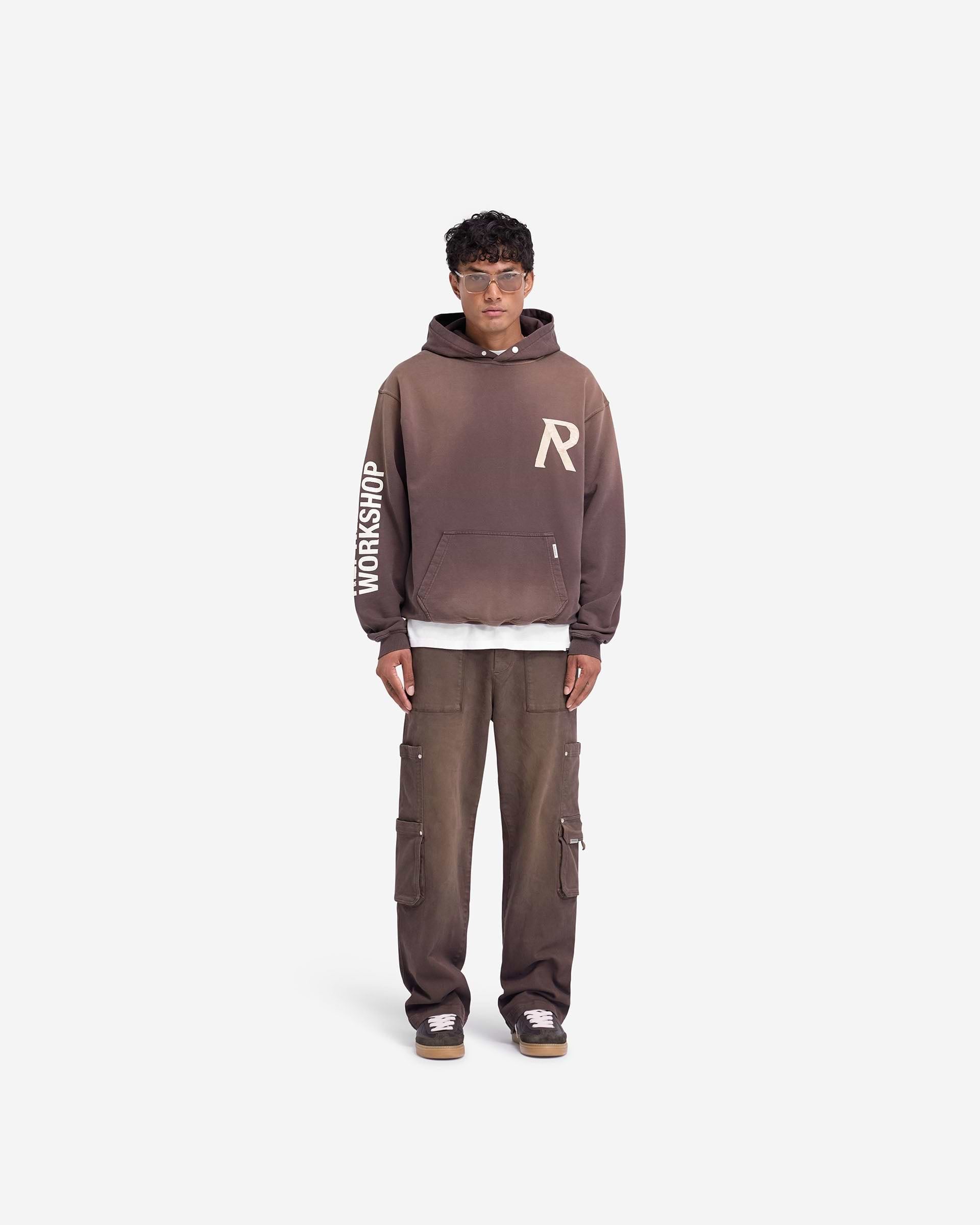 Represent Masking Tape Initial Hoodie Cedar