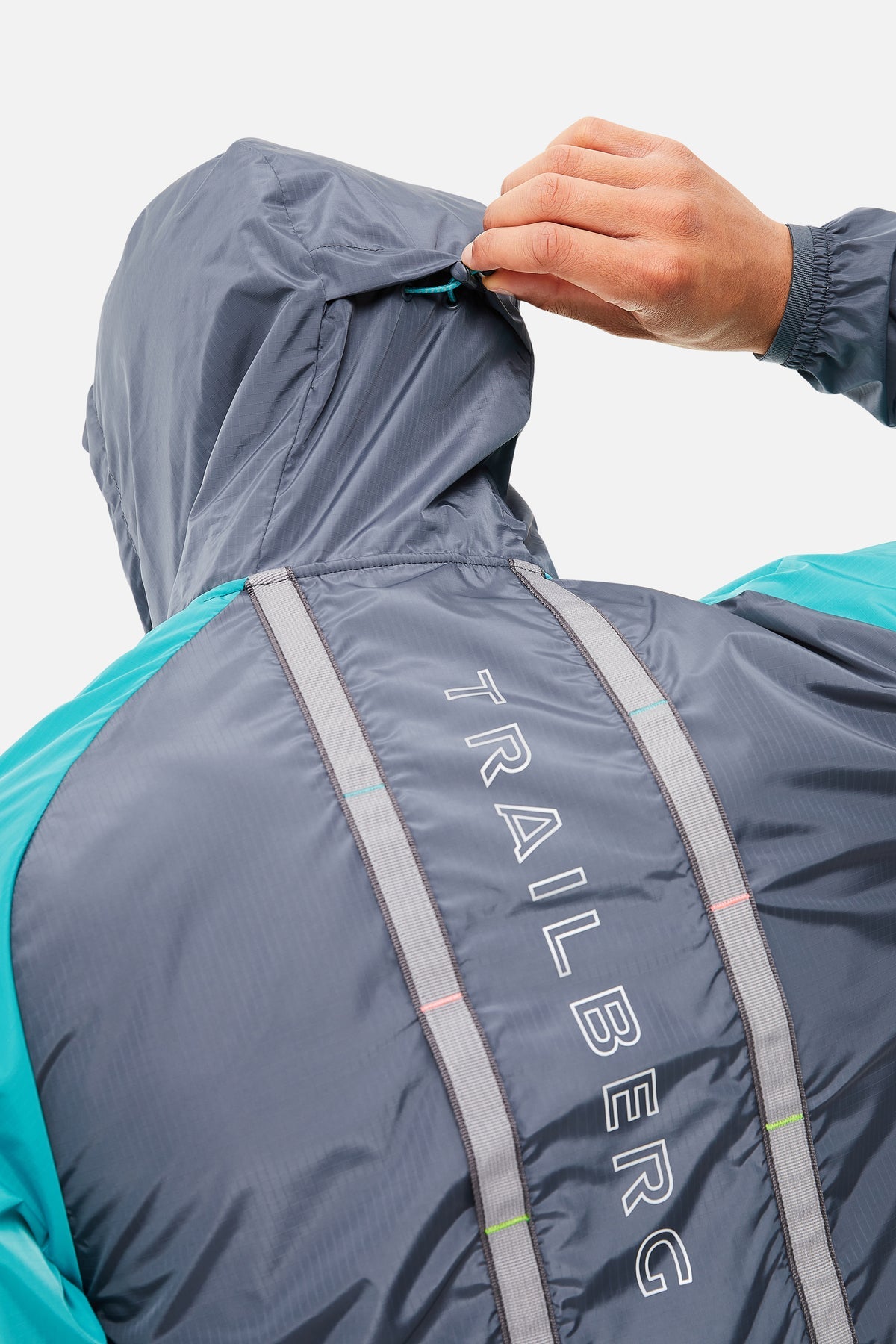 Trailberg Triathlon 3.0 Windbreaker - Mid Grey/Turquoise