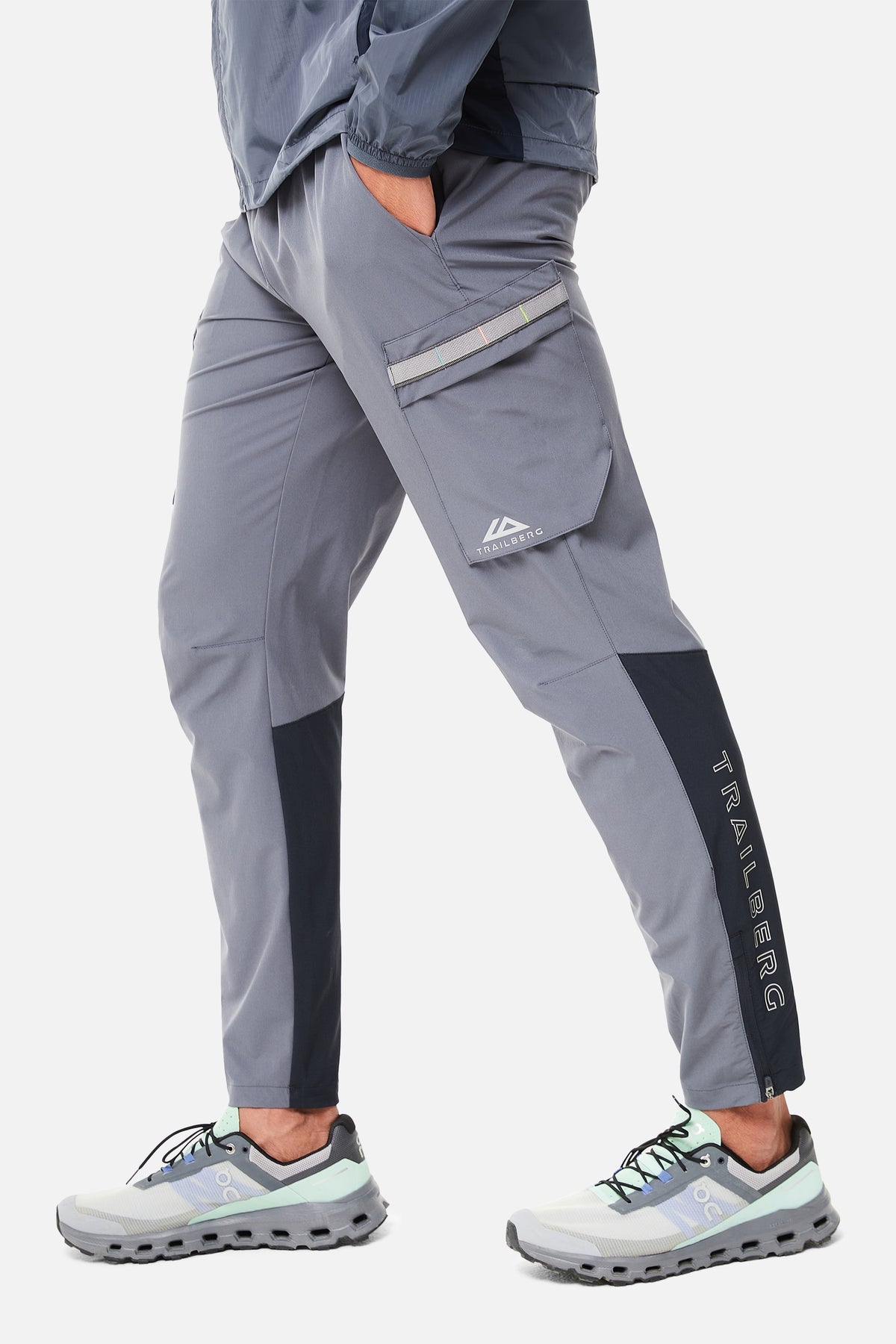 Trailberg Triathlon 3.0 Pant - Mid Grey/Turquoise