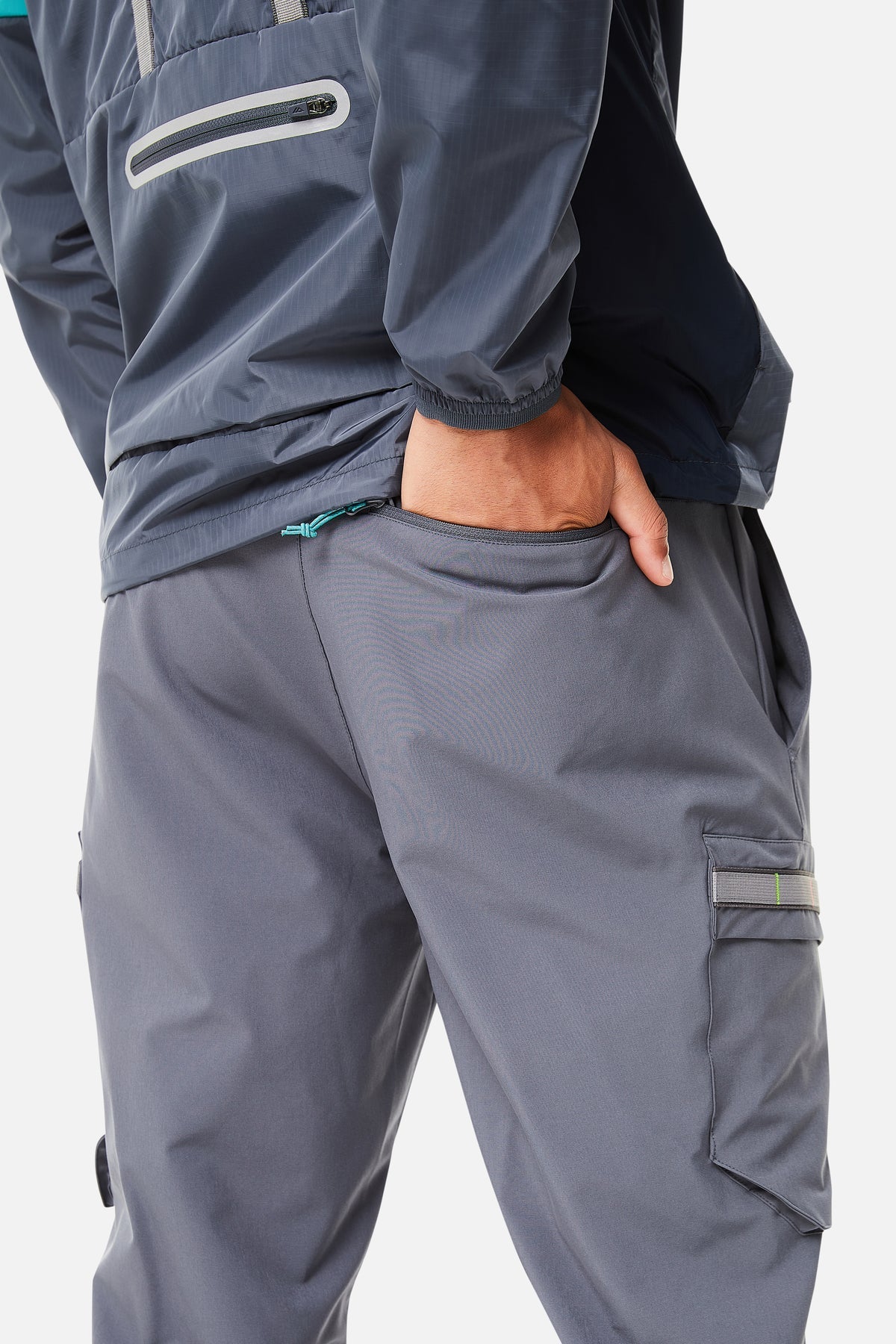 Trailberg Triathlon 3.0 Pant - Mid Grey/Turquoise