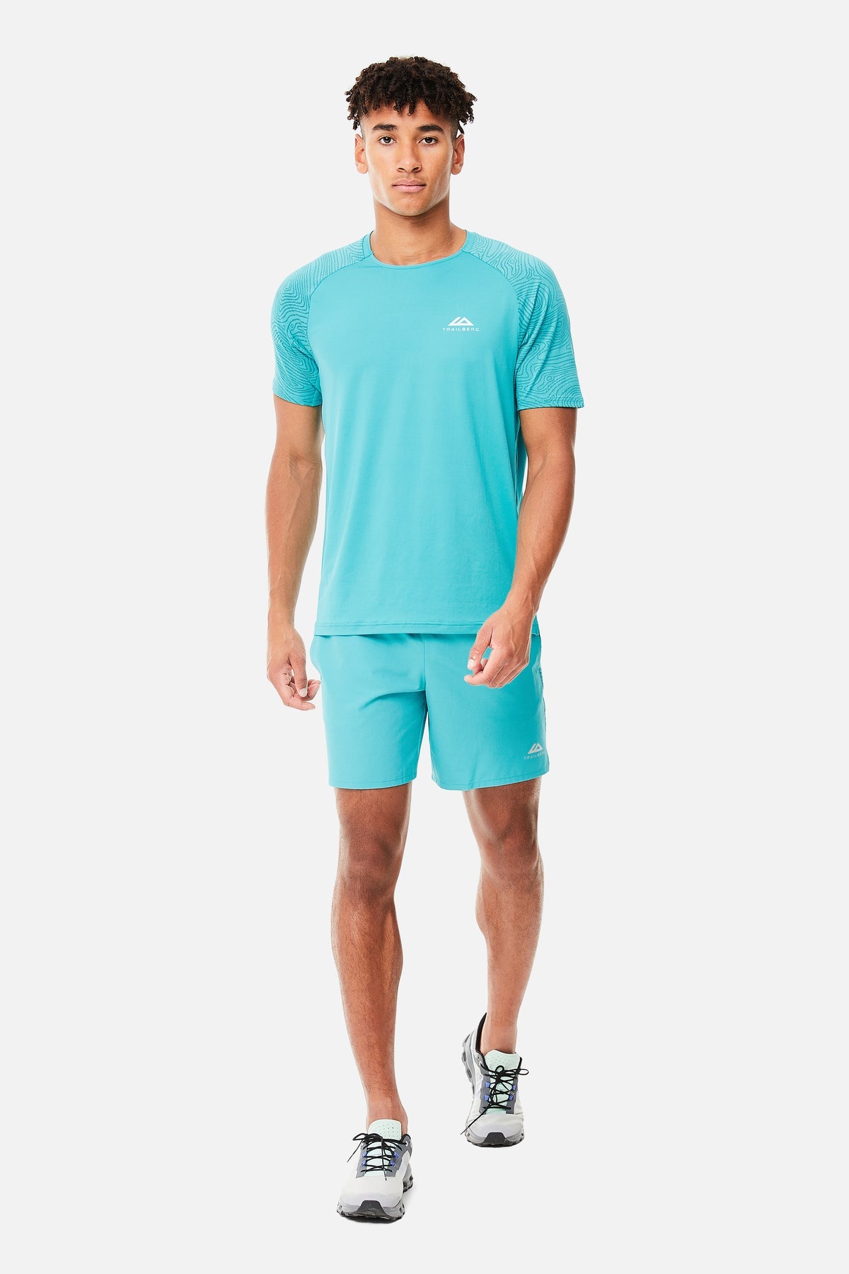 Trailberg Geo Tee - Ceramic/Turquoise