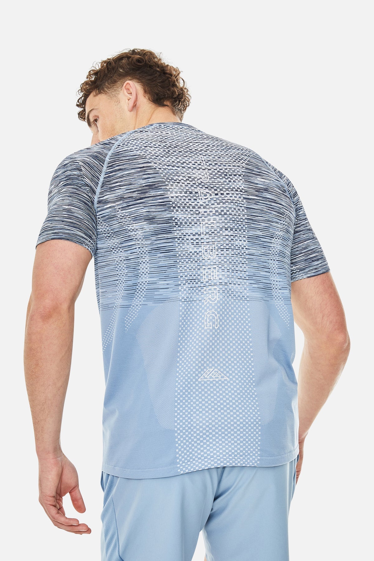 Trailberg Apex Seamless Tee - Washed Indigo/Eclipse Blue/Deep Ocean/White