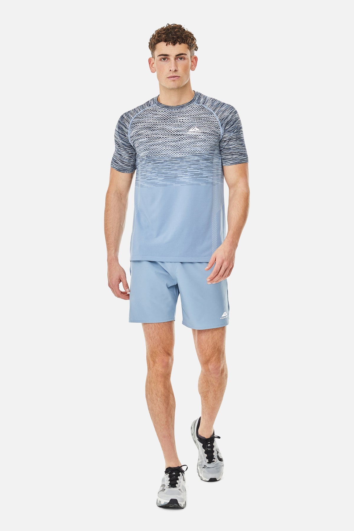 Trailberg Apex Seamless Tee - Washed Indigo/Eclipse Blue/Deep Ocean/White