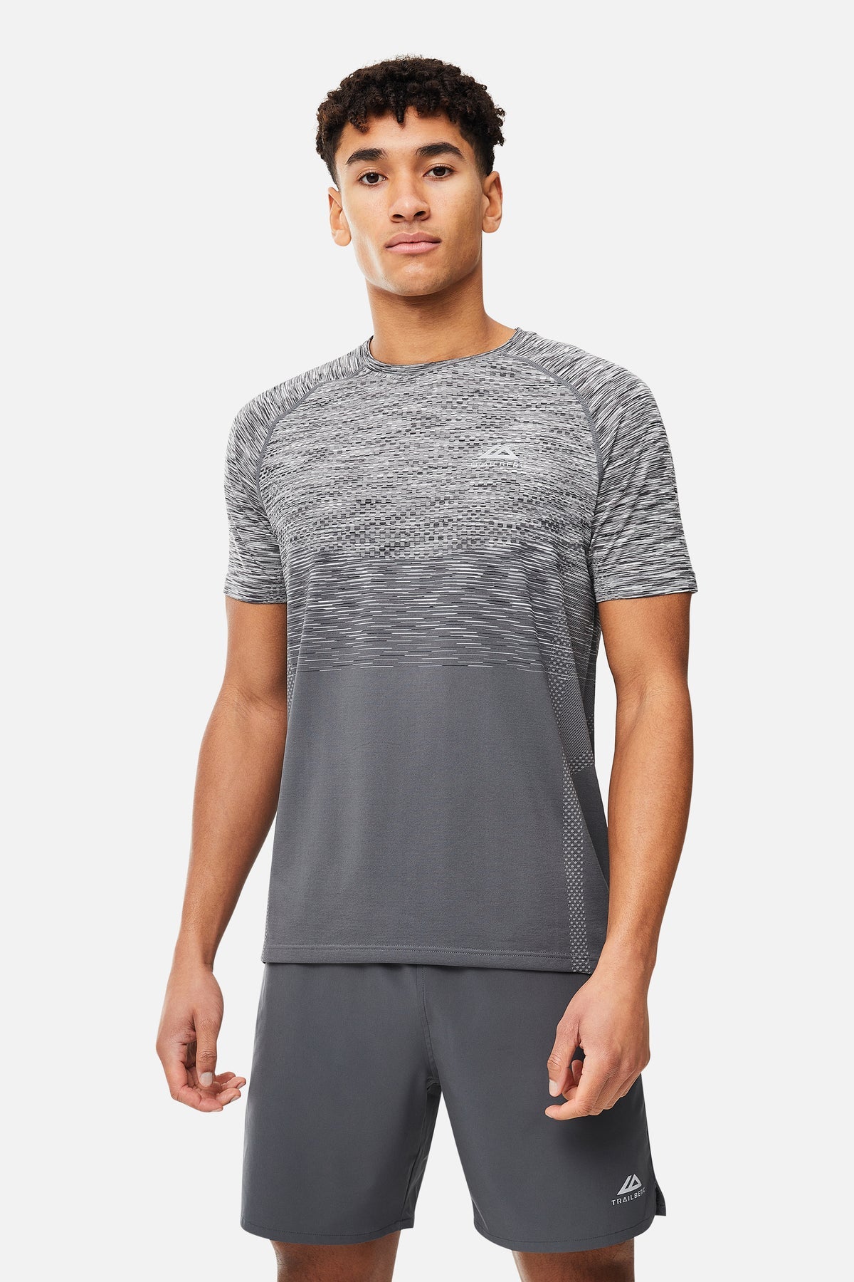 Trailberg Apex Seamless Tee - Iron Grey/Black/White
