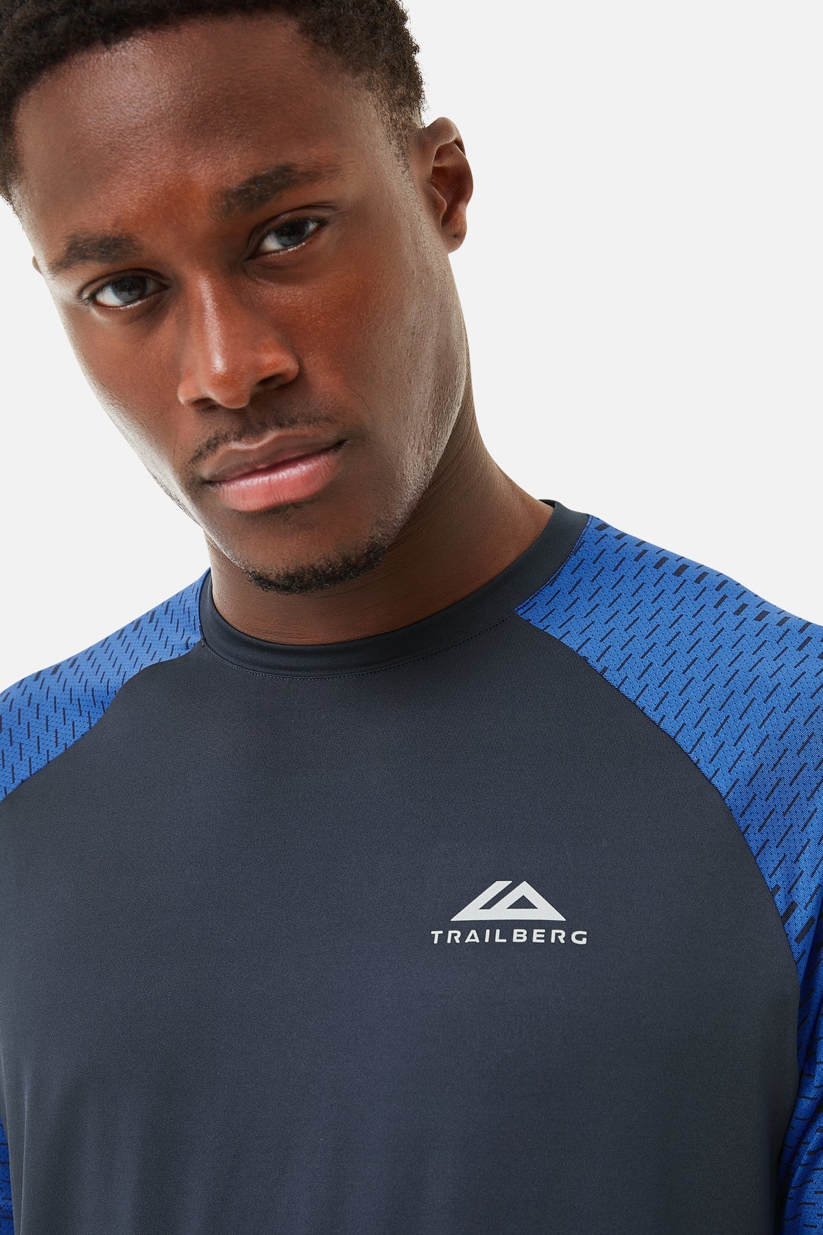 Trailberg Motion Tee - Navy/Cobalt
