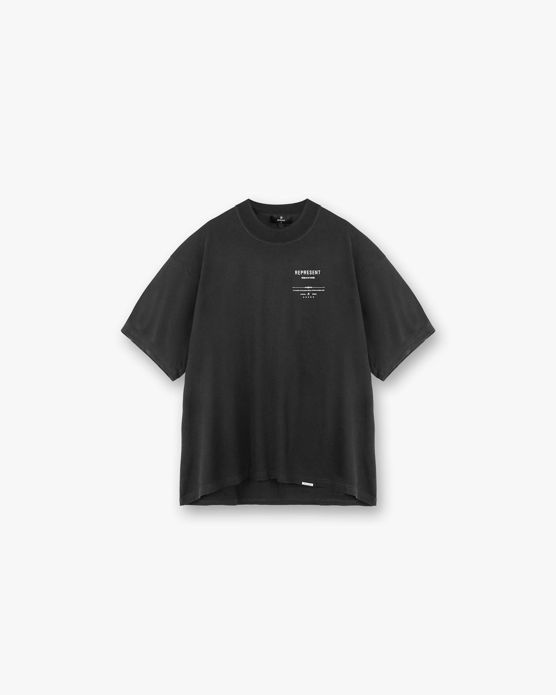 Represent Revere Manor T-Shirt Stained Black