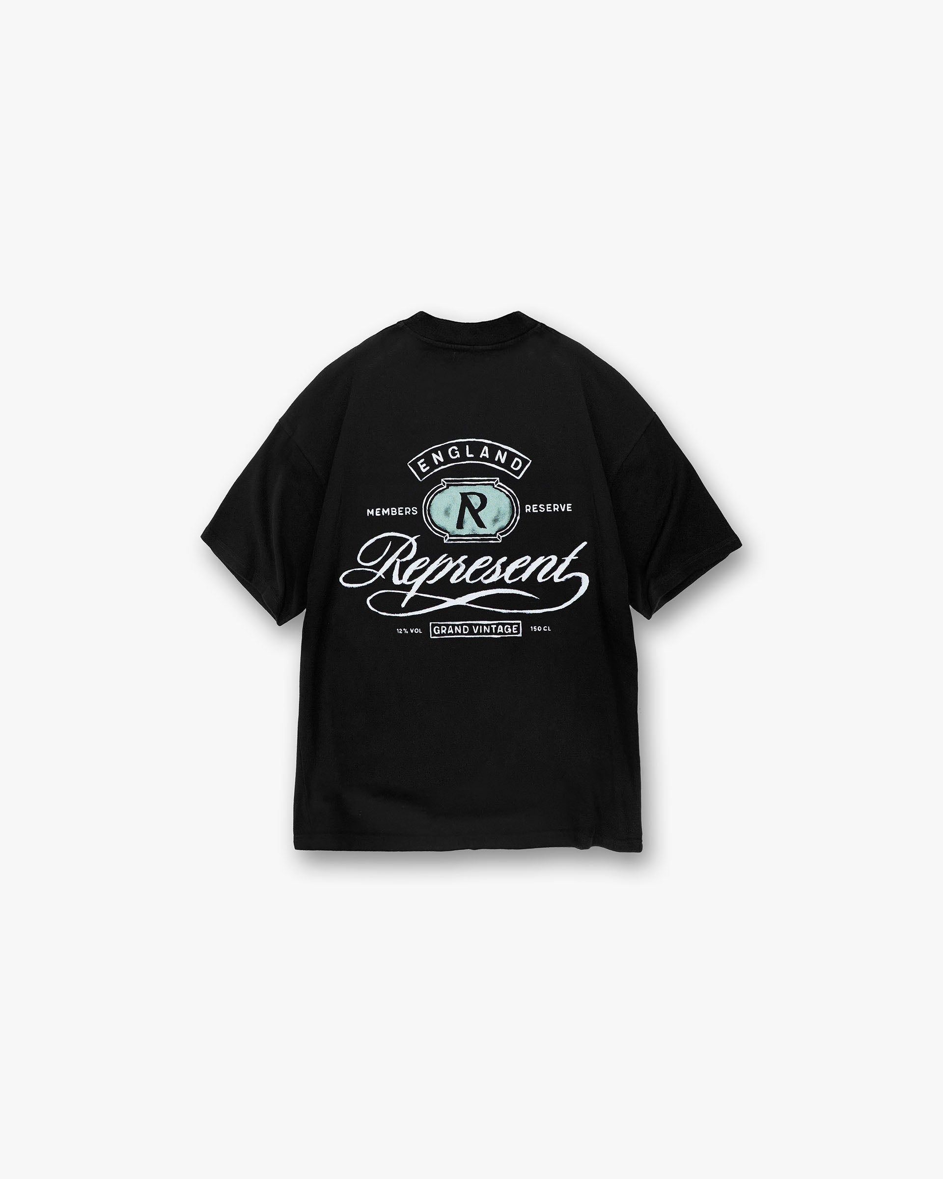 Represent Grand Vintage Hand Drawn T-Shirt Jet Black