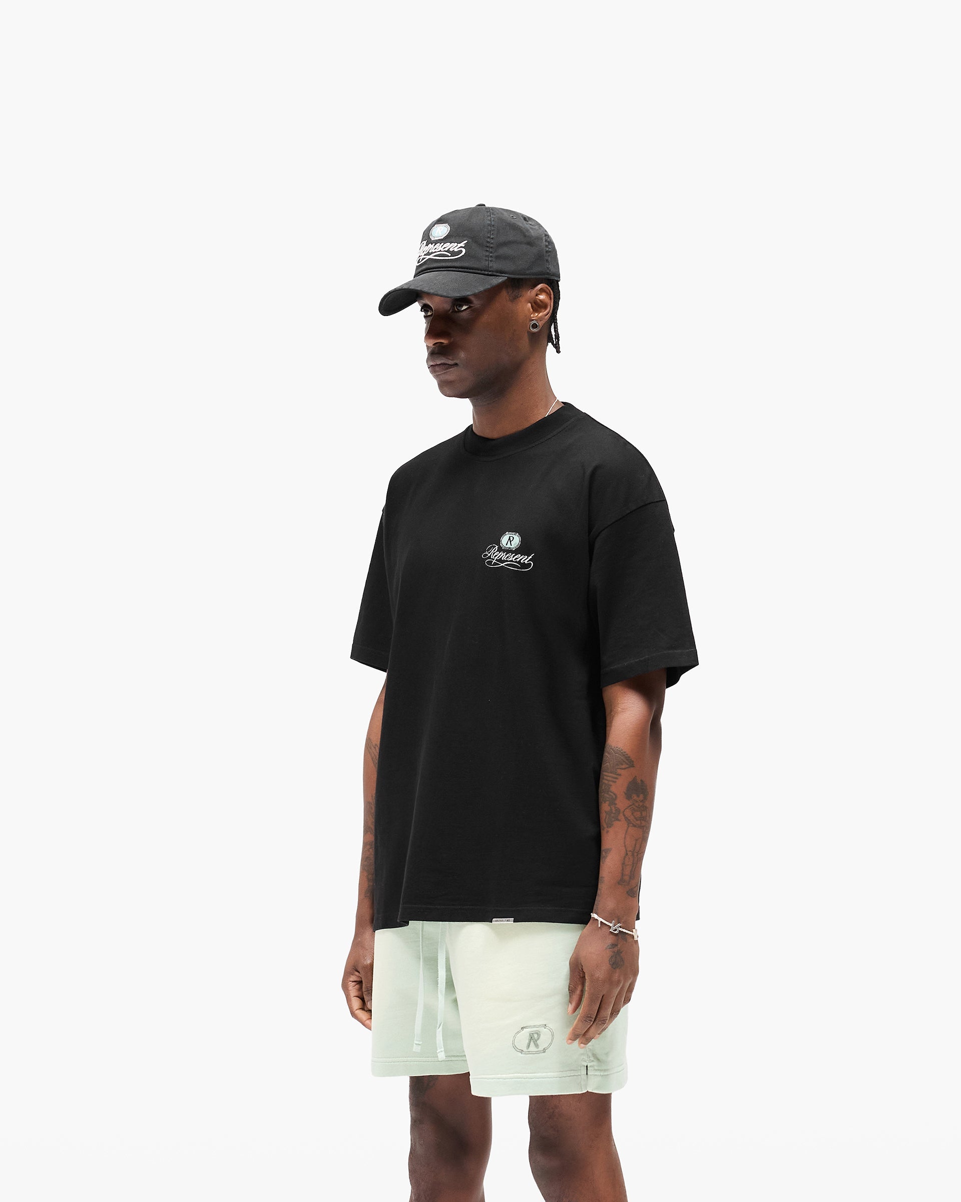 Represent Grand Vintage Hand Drawn T-Shirt Jet Black