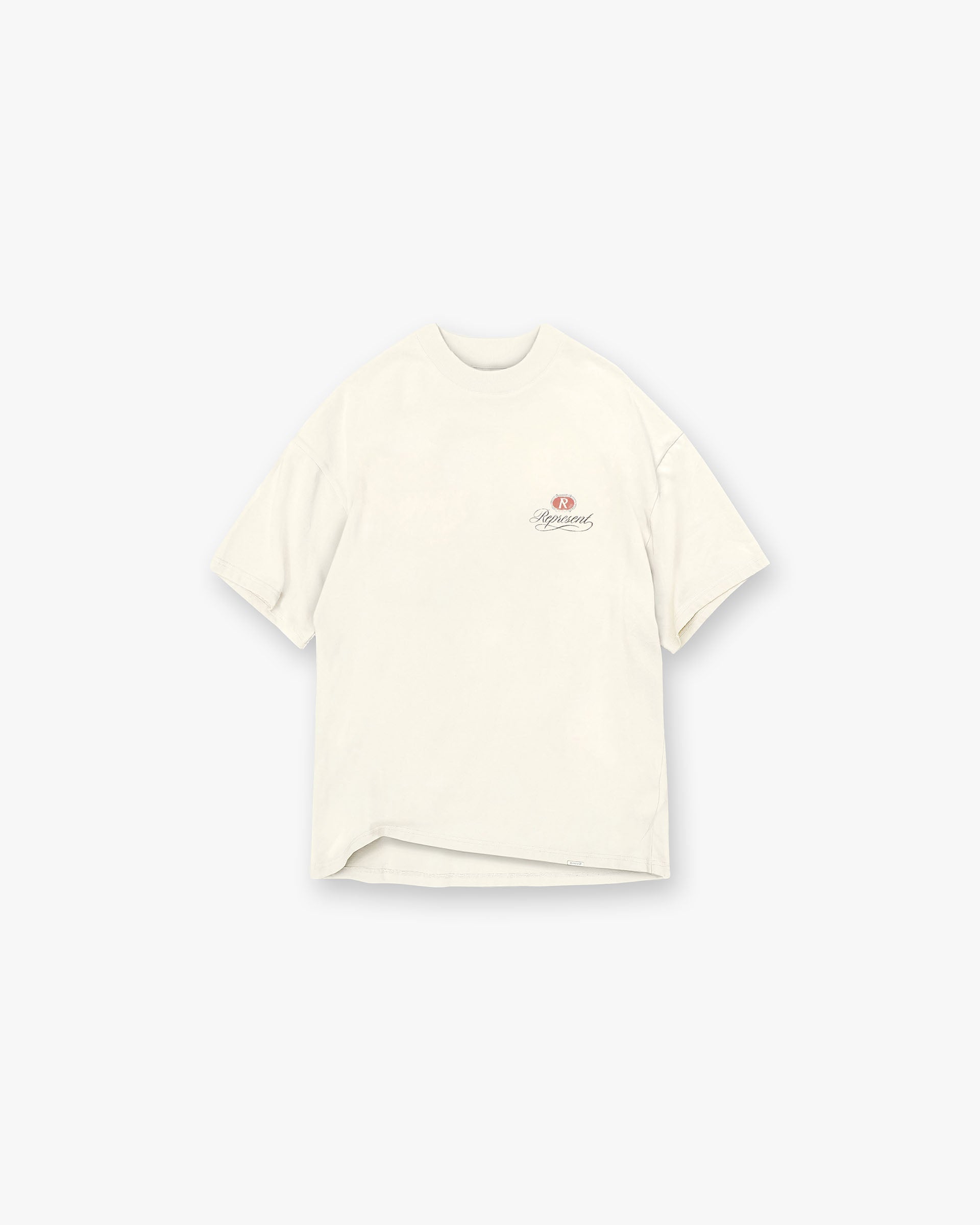 Represent Grand Vintage Hand Drawn T-Shirt Aged White