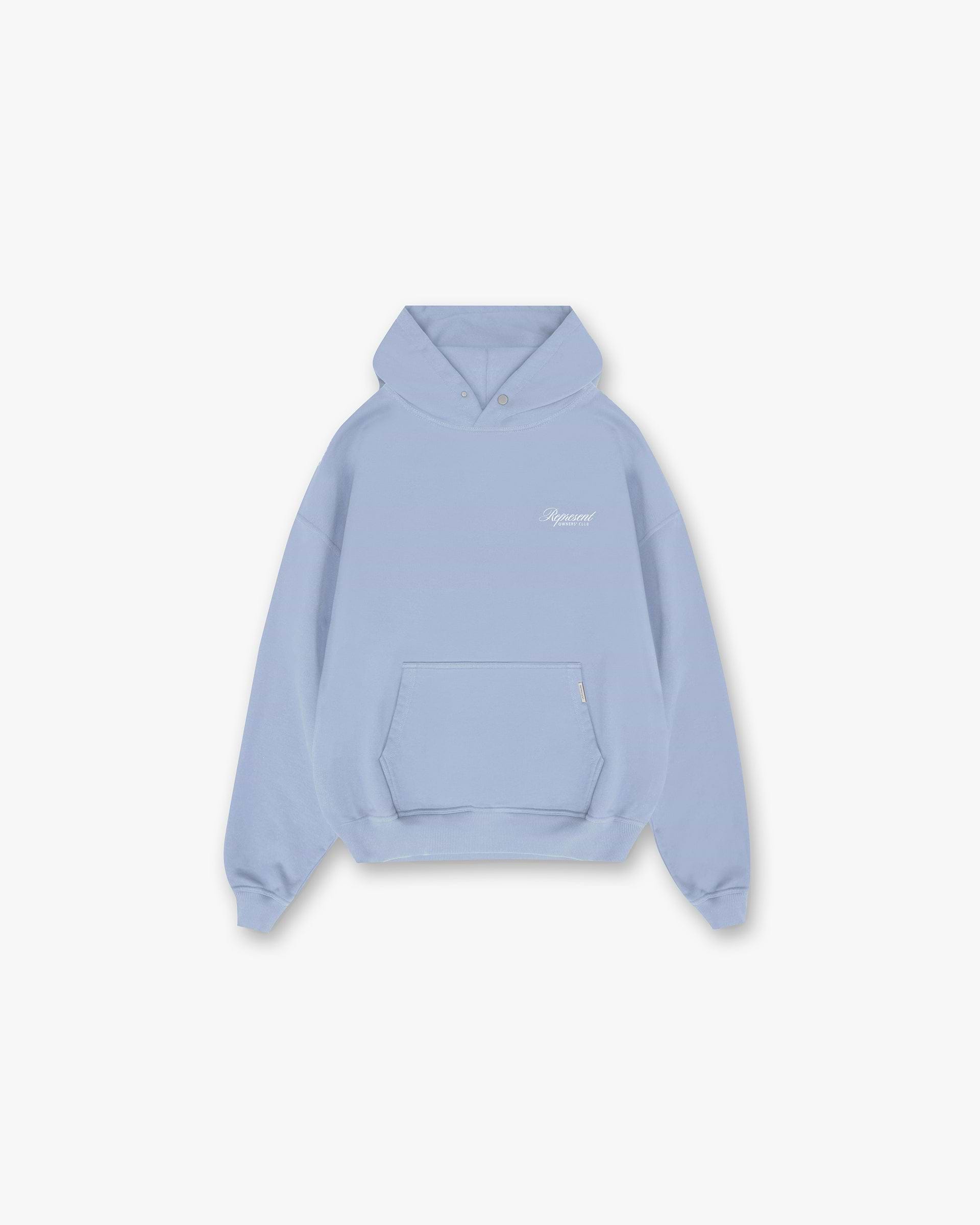 Represent Owners Club Script Hoodie Dusty Blue