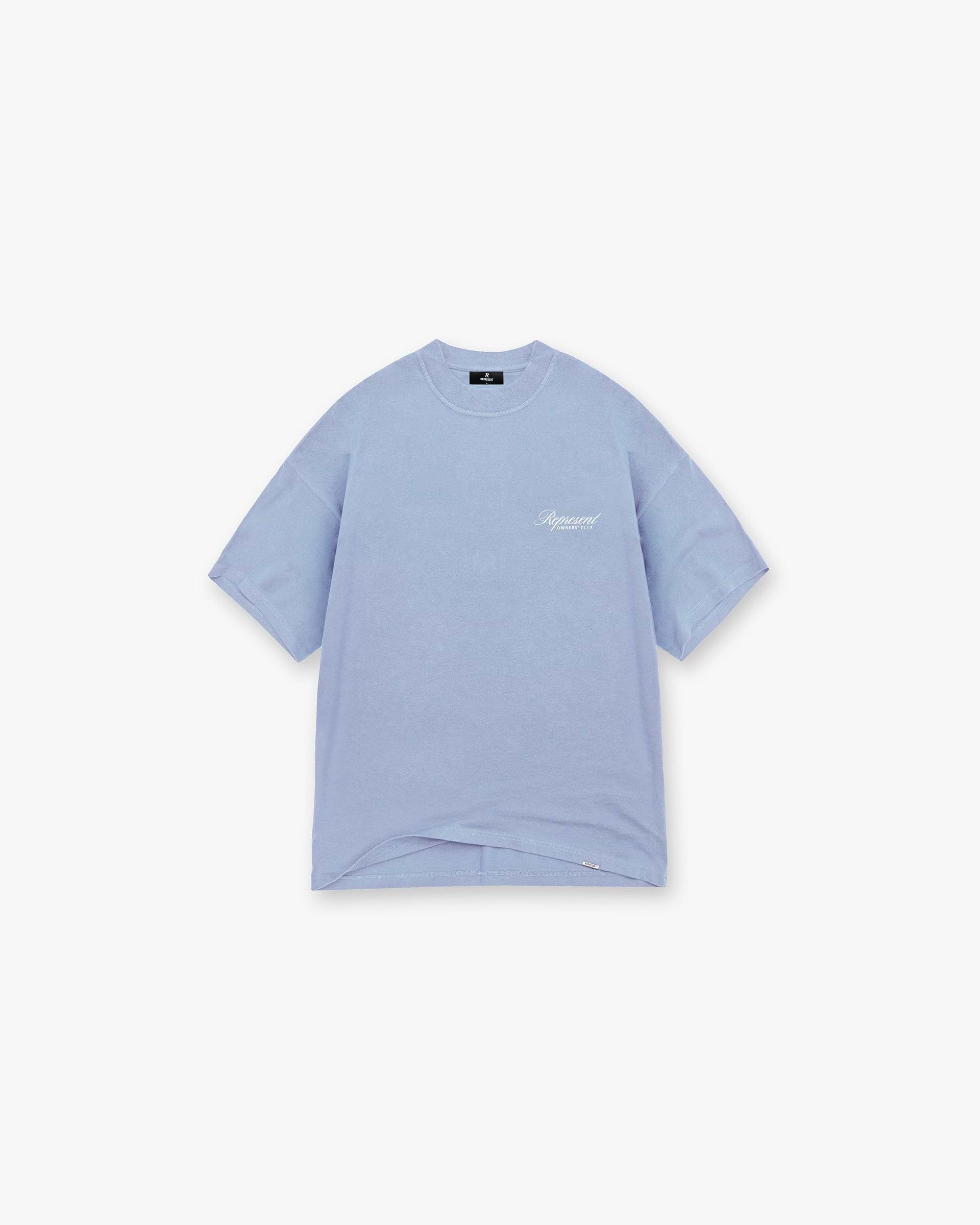 Represent Owners Club Script T-Shirt Dusty Blue