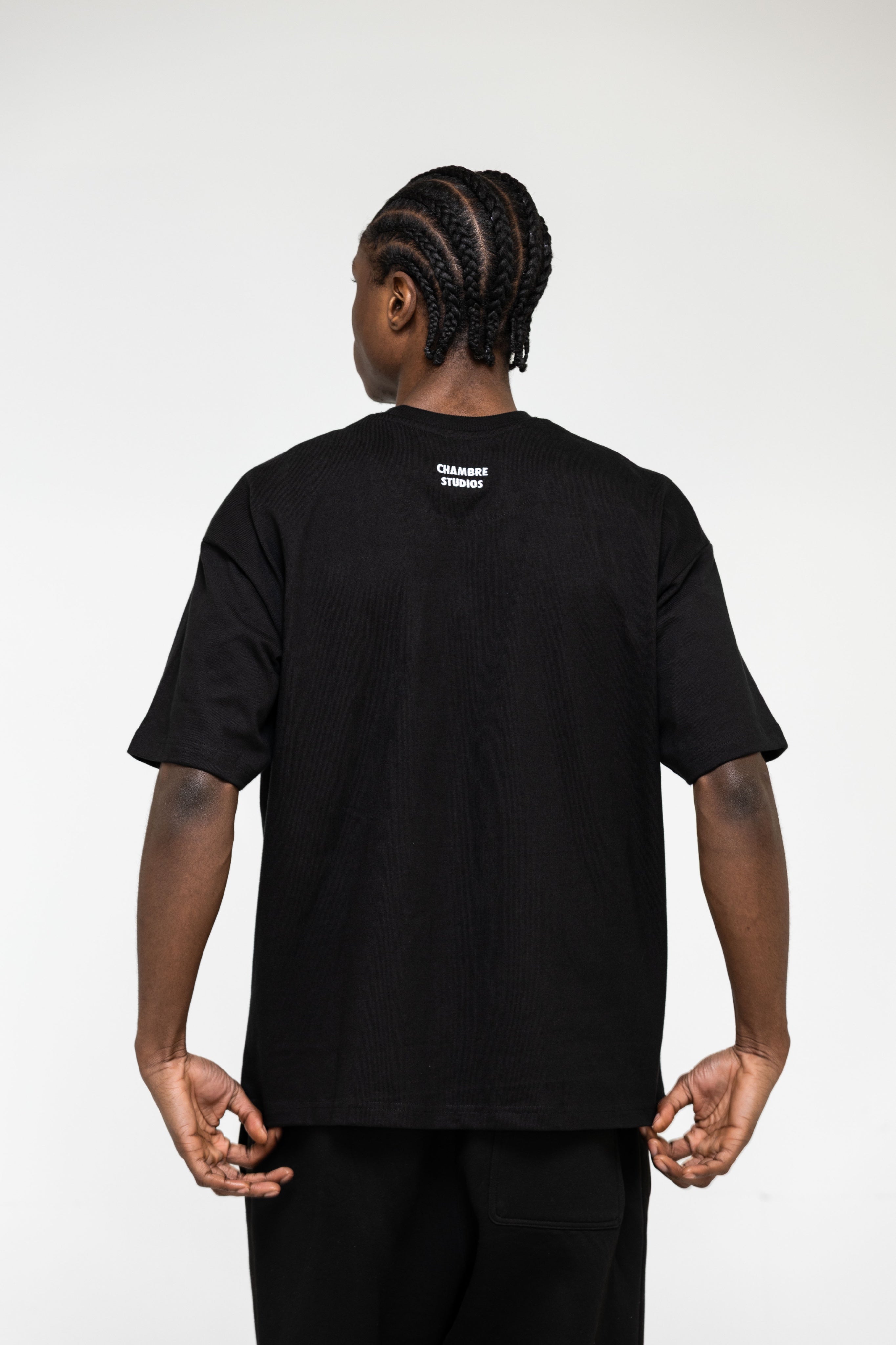 Chambre Blank Logo T-Shirt Black