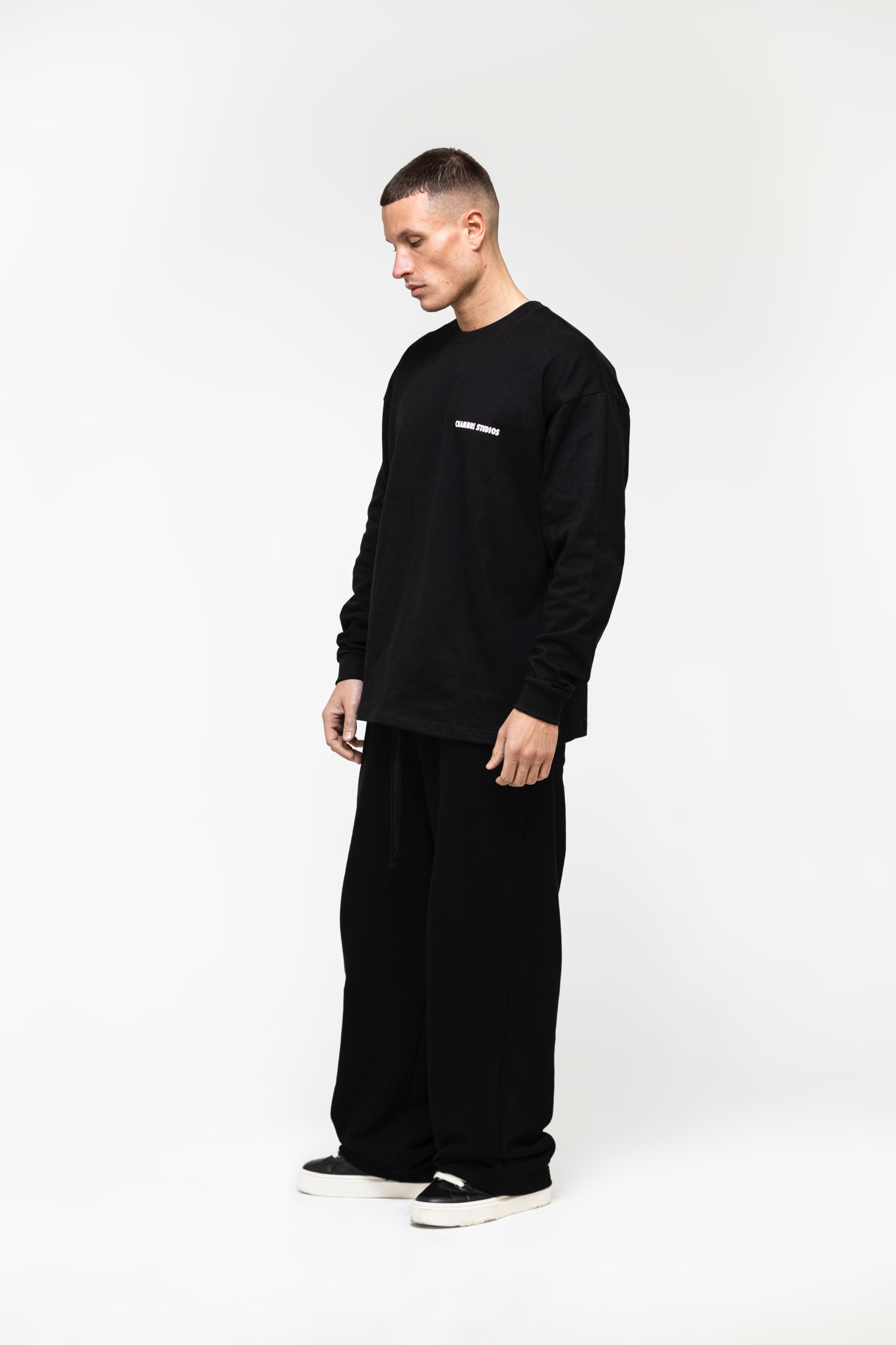 Chambre Logo LS T-Shirt Black