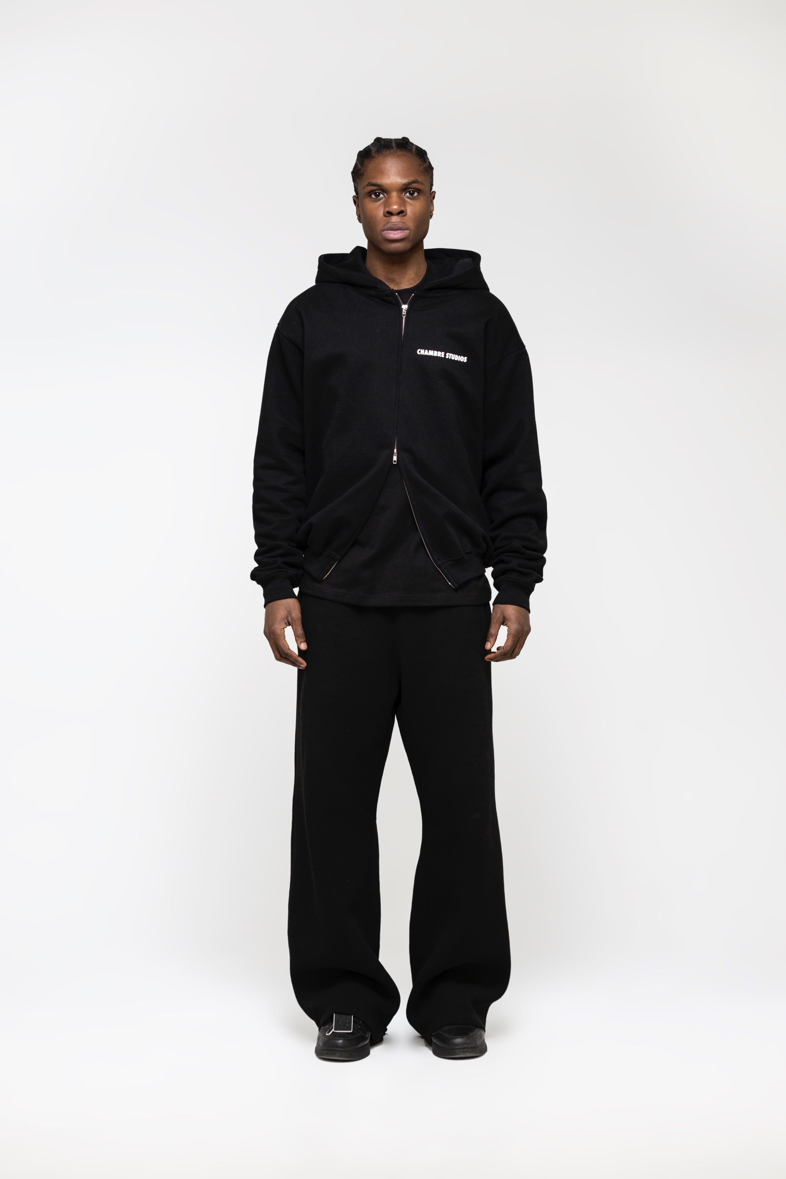 Chambre Logo Zip Black