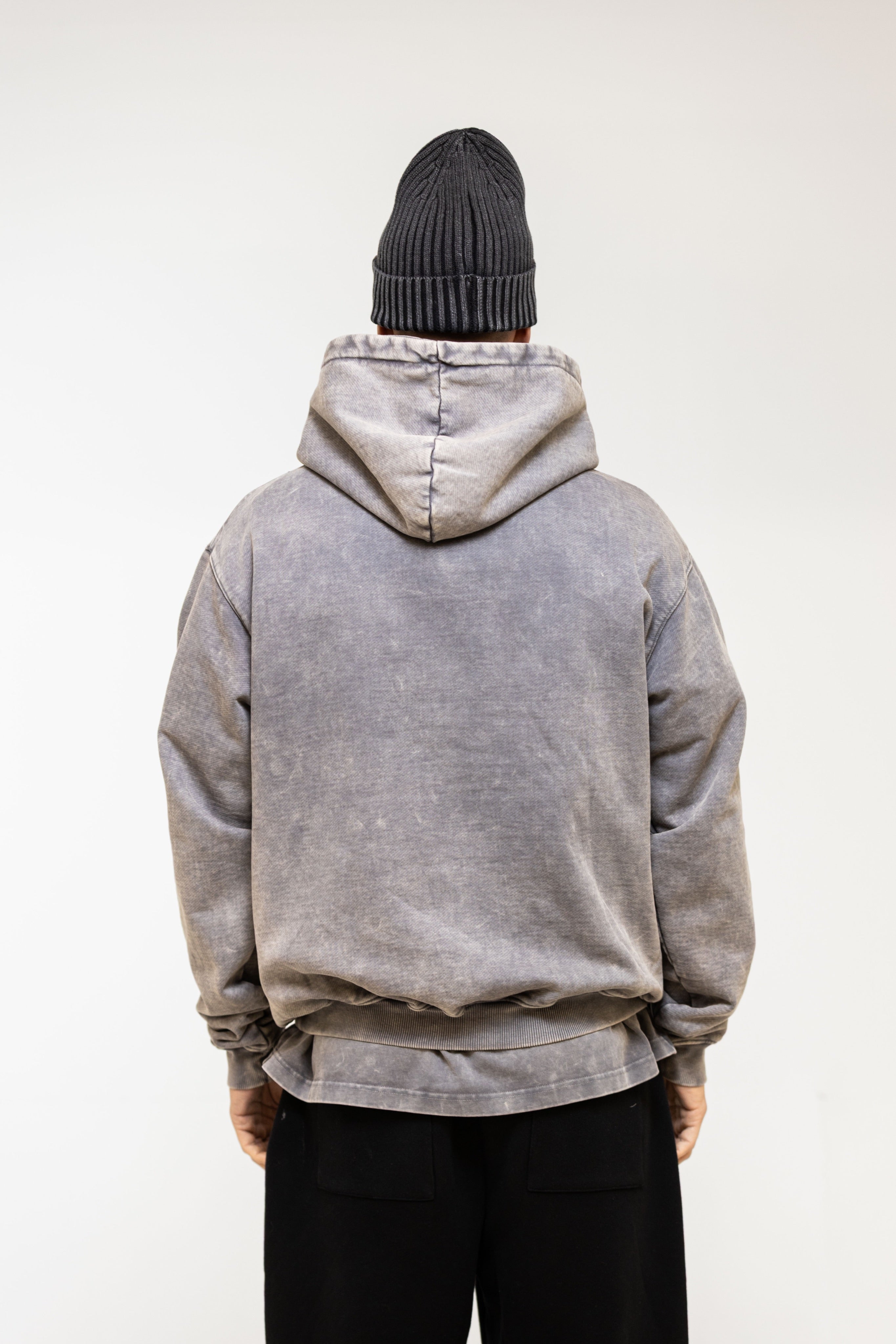 Chambre Logo Hoodie Acid Grey