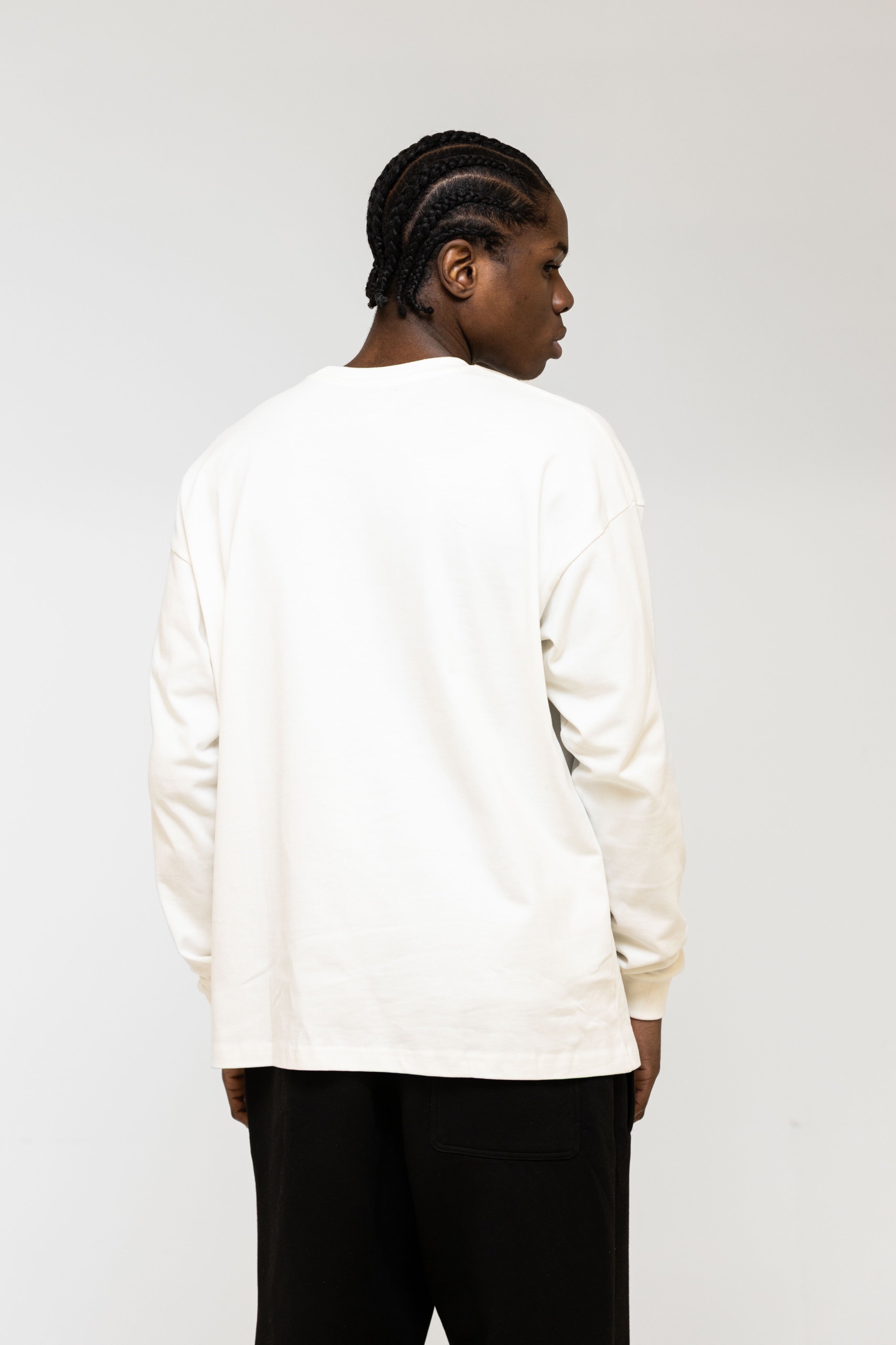 Chambre Logo LS T-Shirt White